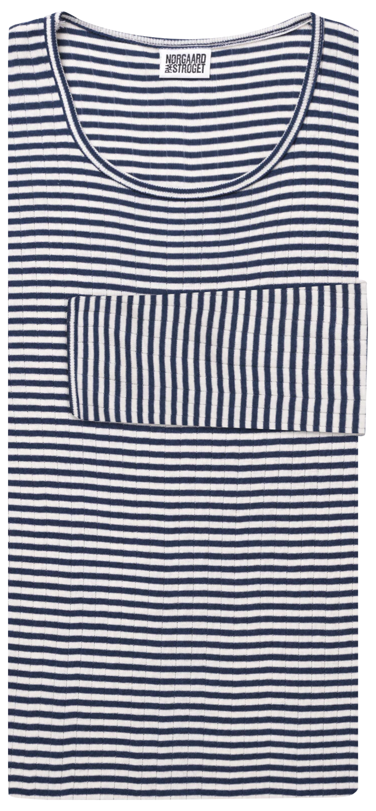101 Fine Stripe, Marine/Ecru - Image 2