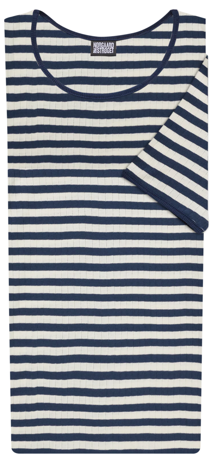 101 Short Sleeve Broadway, Marine/Ecru - Image 2