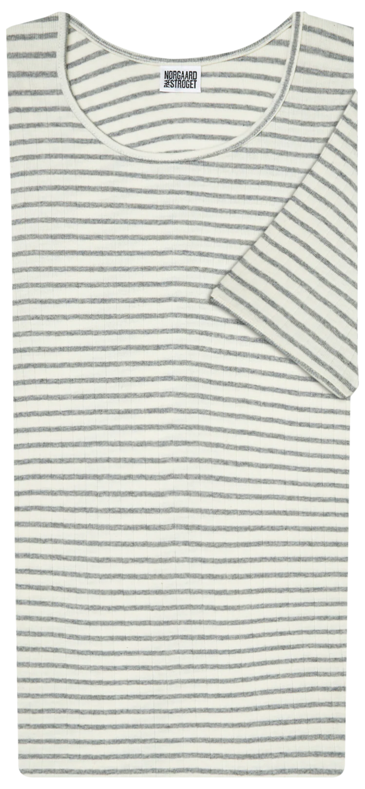 101 Short Sleeve NPS Stripes, Ecru/Light Grey - Image 2