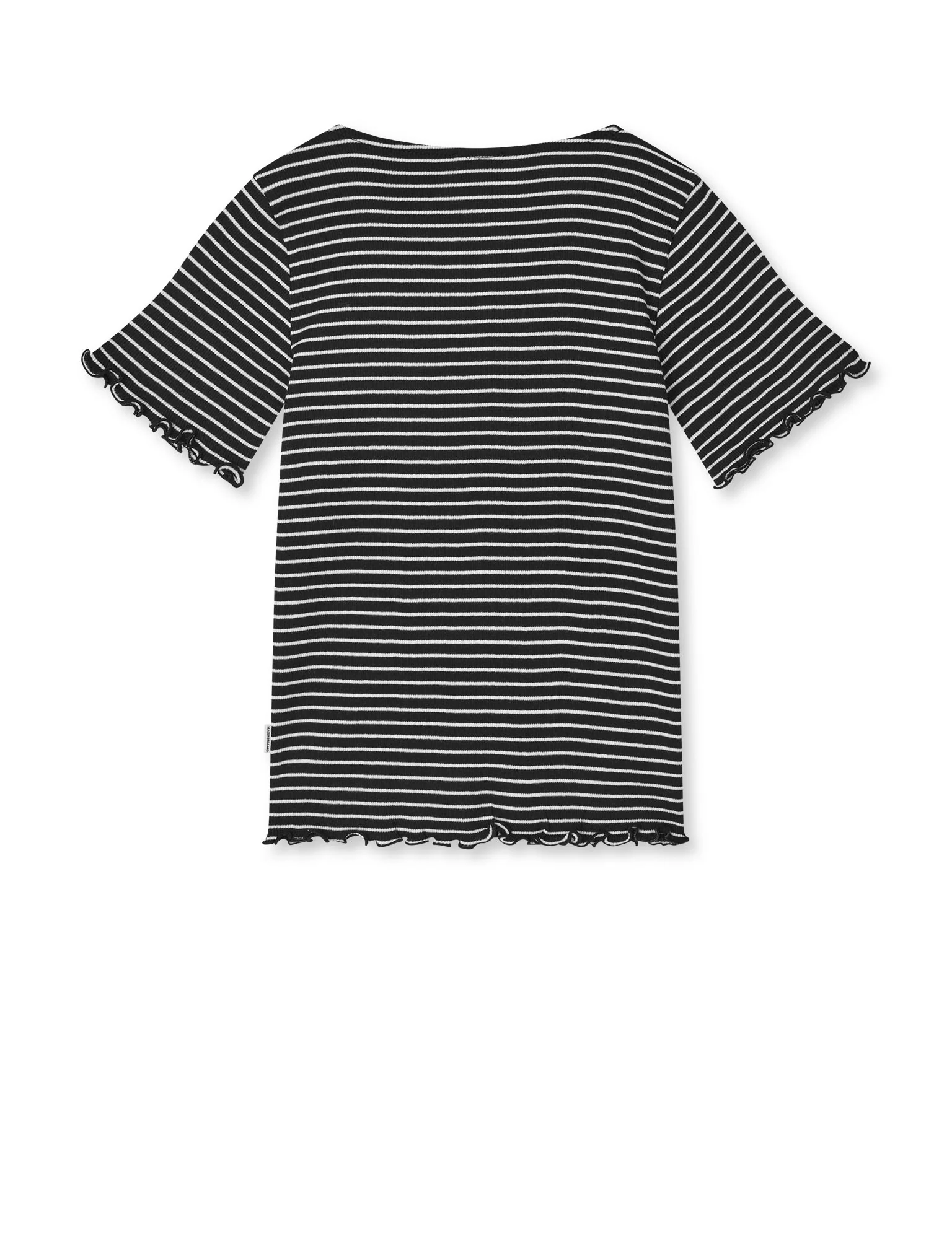 2x2 Cotton Stripe Tiki Tee, Black/Vanilla Ice - Image 3