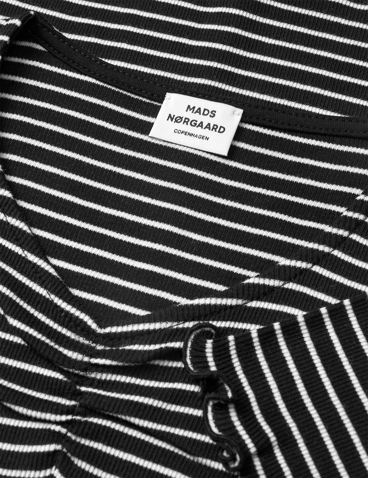 2x2 Cotton Stripe Tiki Tee, Black/Vanilla Ice - Image 4