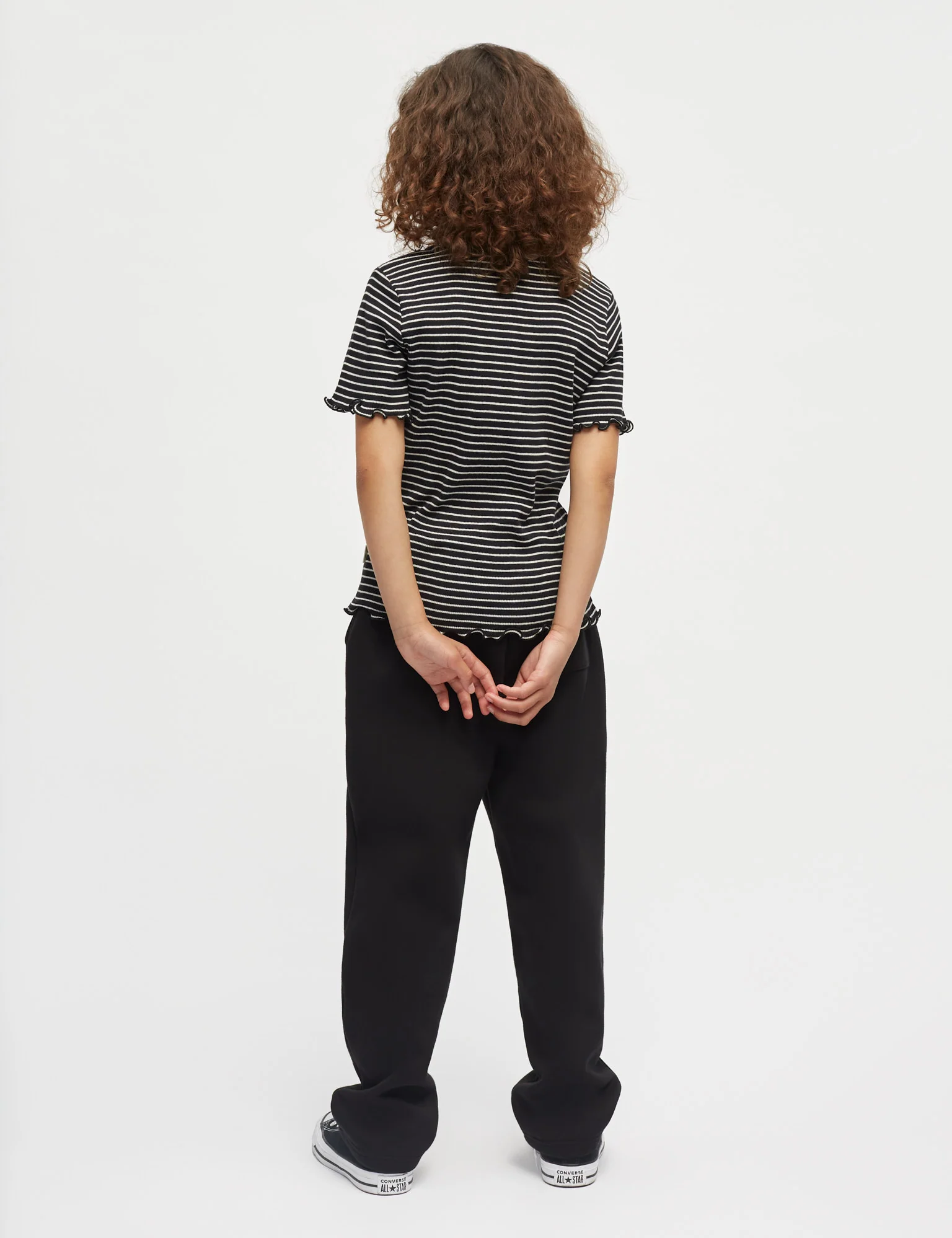 2x2 Cotton Stripe Tiki Tee, Black/Vanilla Ice - Image 5