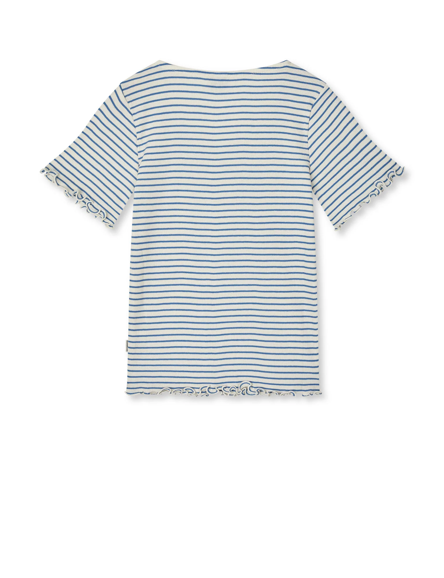 2x2 Cotton Stripe Tiki Tee, Vanilla Ice/Bright Cobalt - Image 2