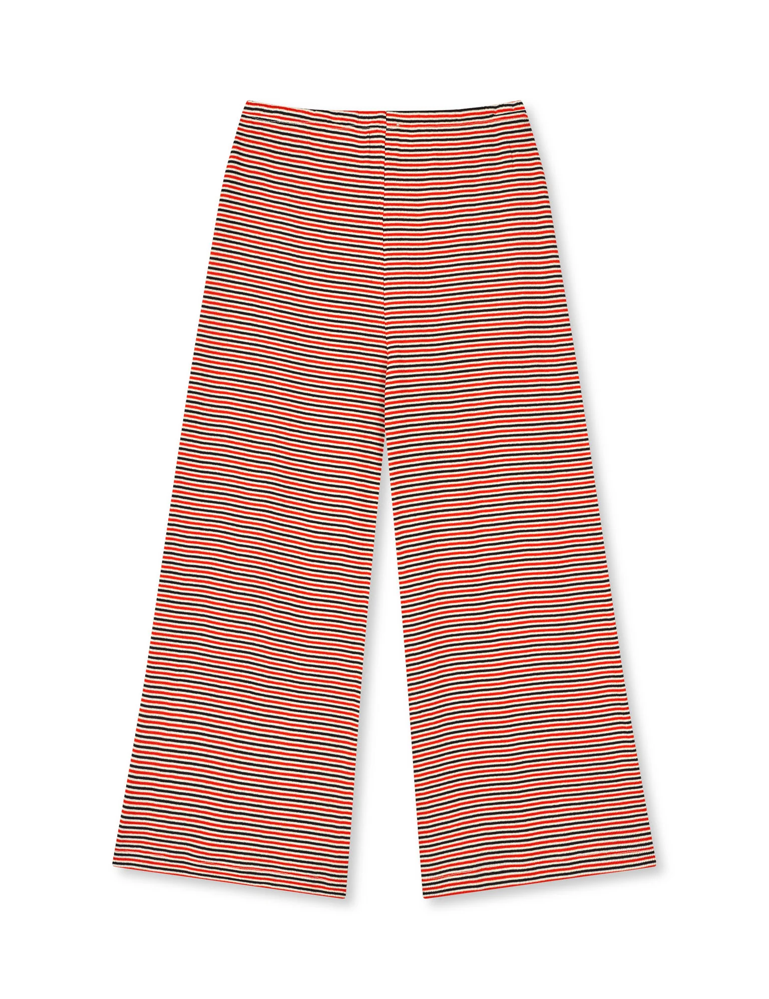 2x2 Cotton Stripe Verona Pants, Fiery Red/Vanilla Ice - Image 4
