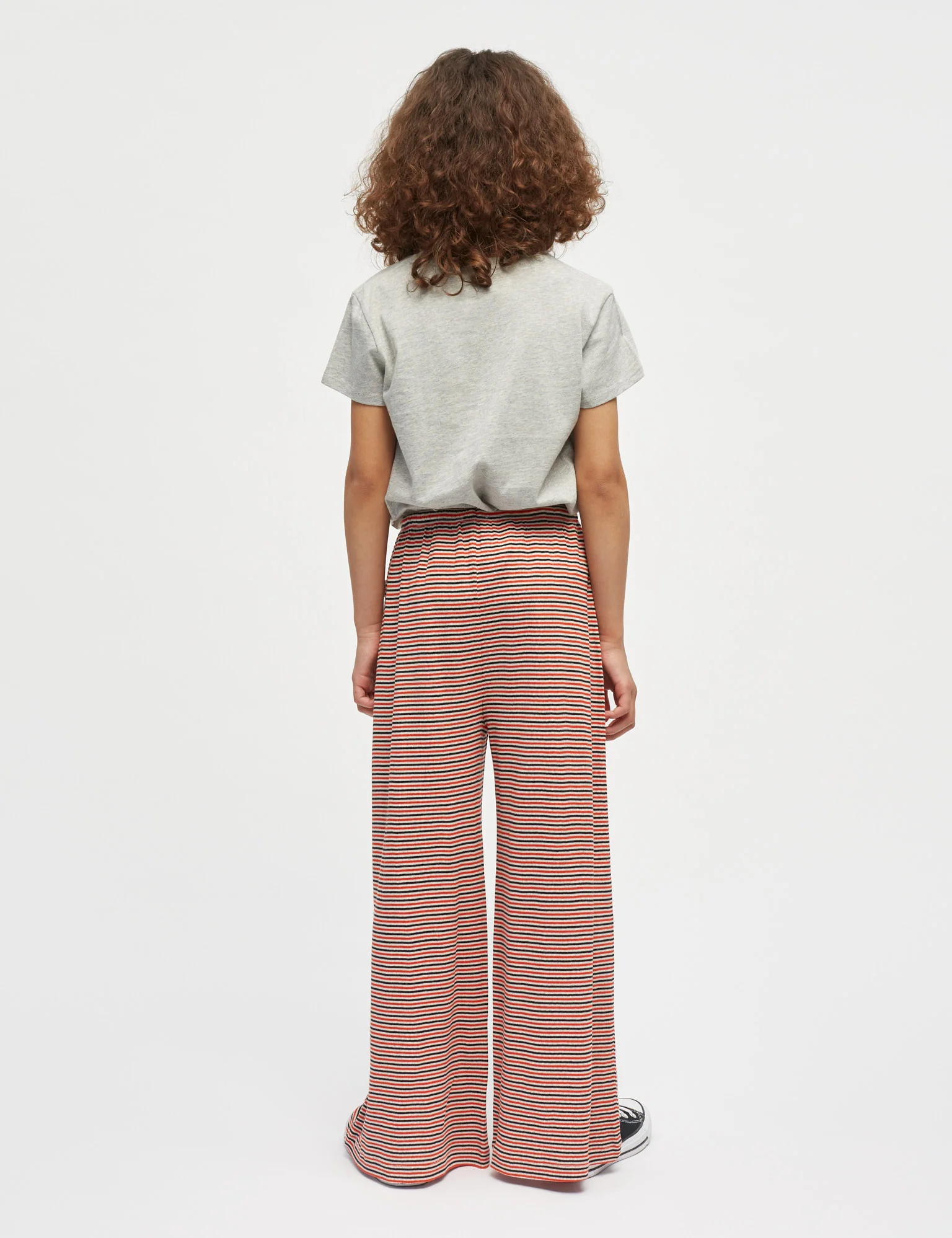 2x2 Cotton Stripe Verona Pants, Fiery Red/Vanilla Ice - Image 5