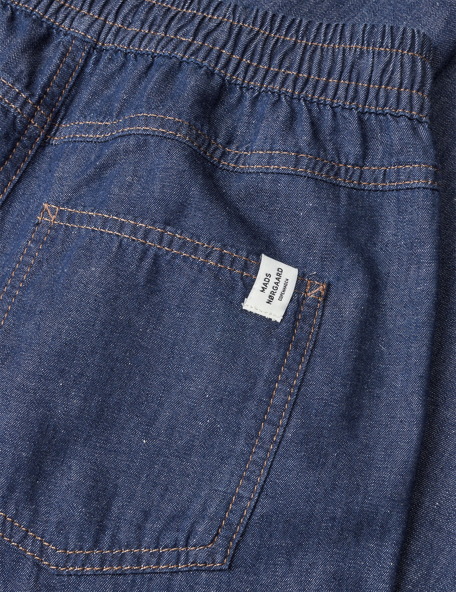 Air Denim Pio Shorts, Mid Blue Denim - Image 4