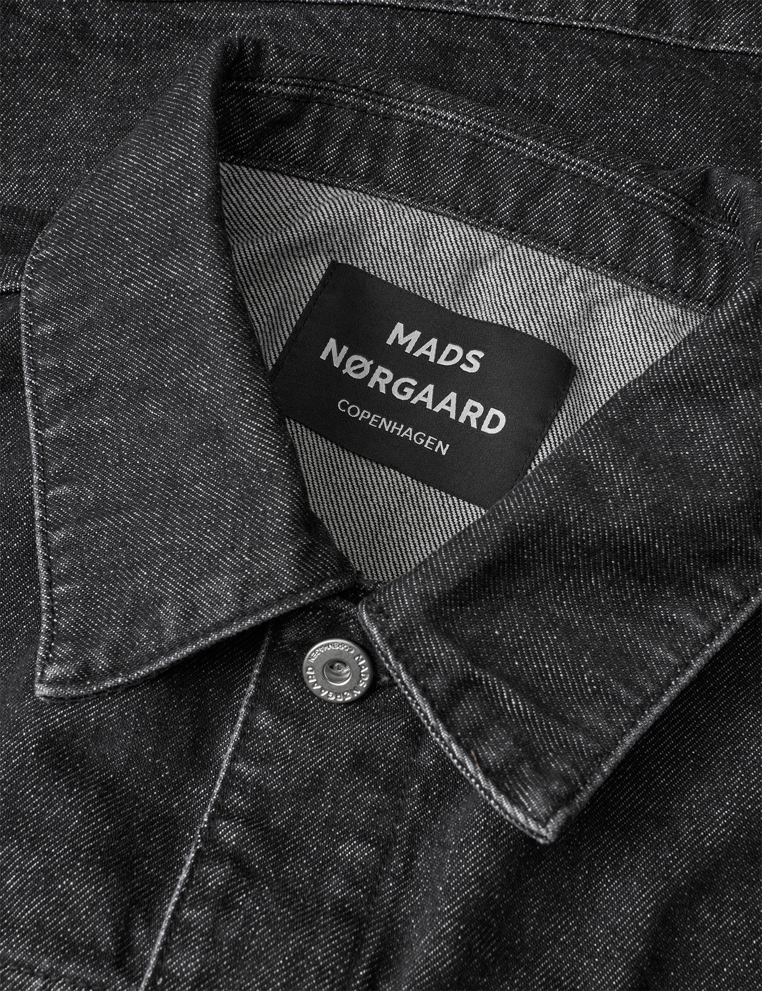 Arizona Black Denim Trucker Jacket, Black Grey Stone Wash - Image 4