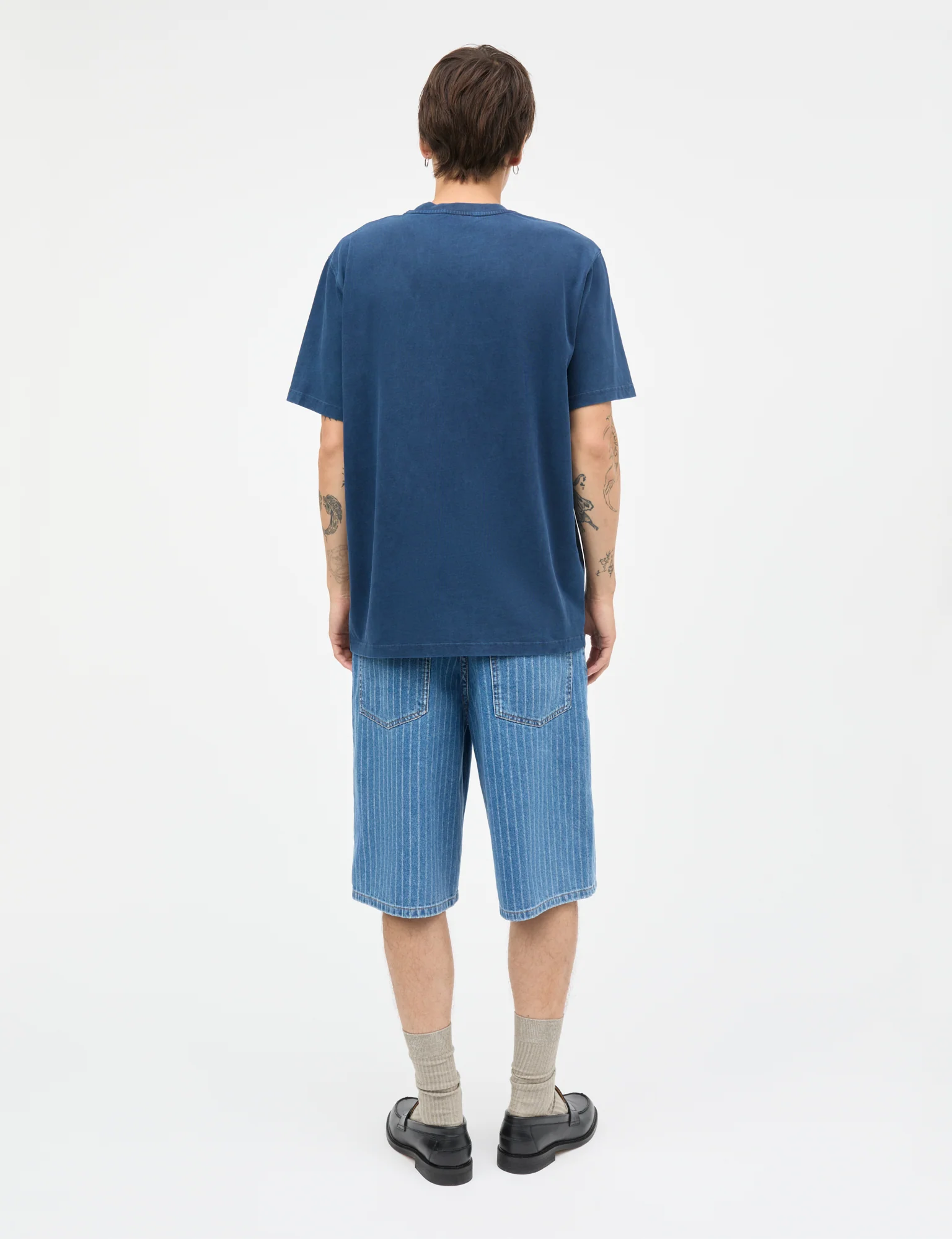 Combed Jersey Dye Thorbjørn Tee, Sky Captain - Image 4
