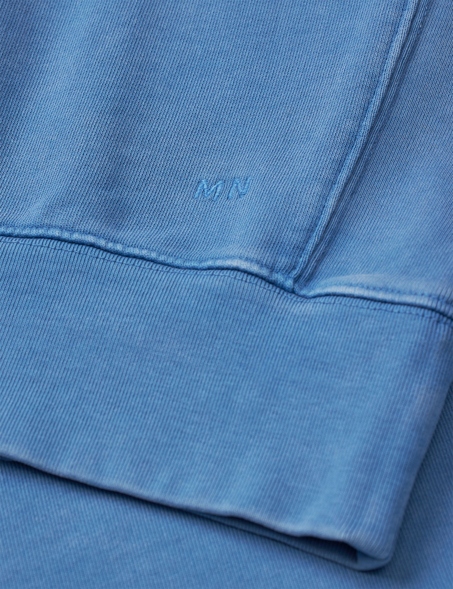 Compact Cotton Crew Sweat, Bright Cobalt - Image 3
