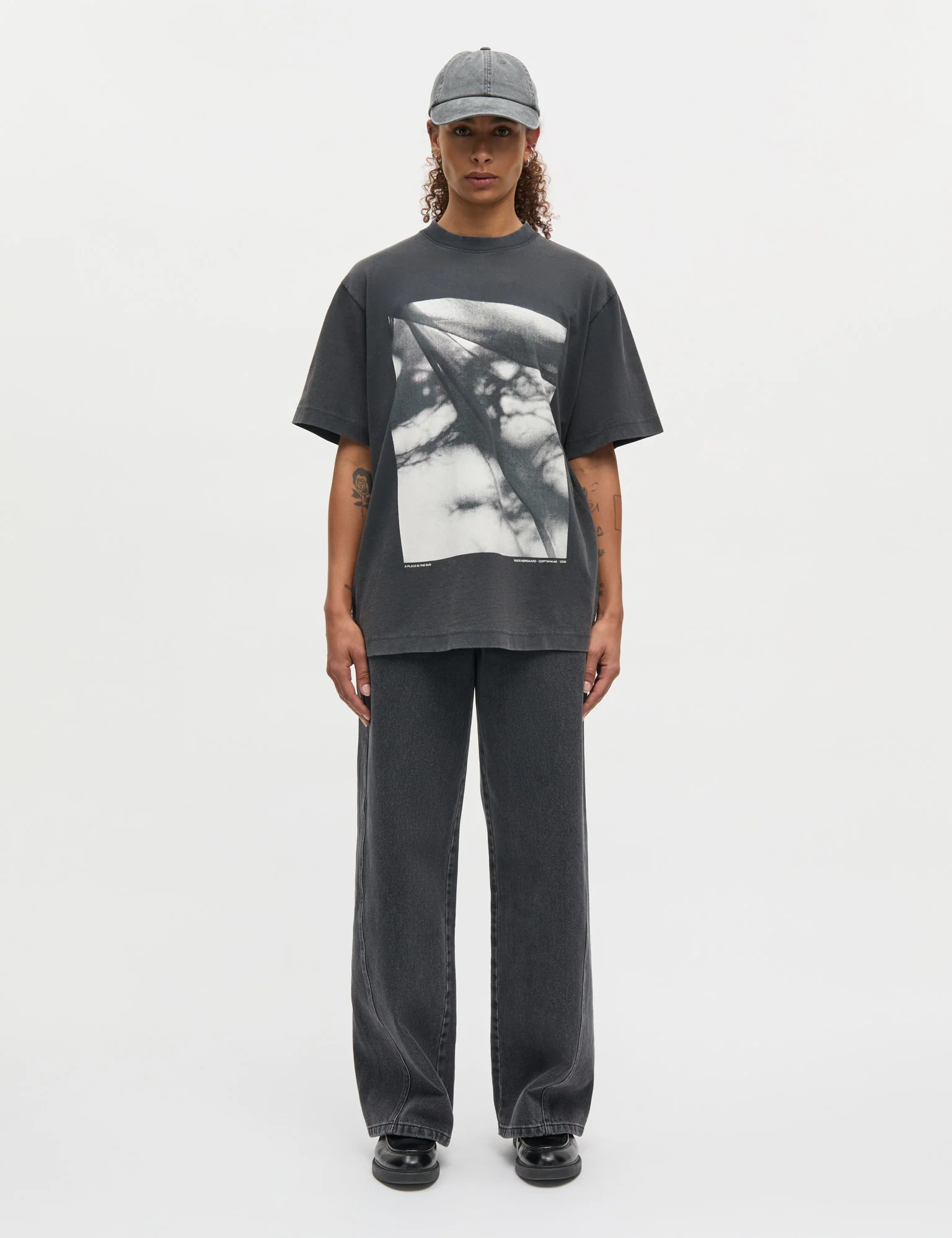 Cotton Jersey Dassel Tee, Black