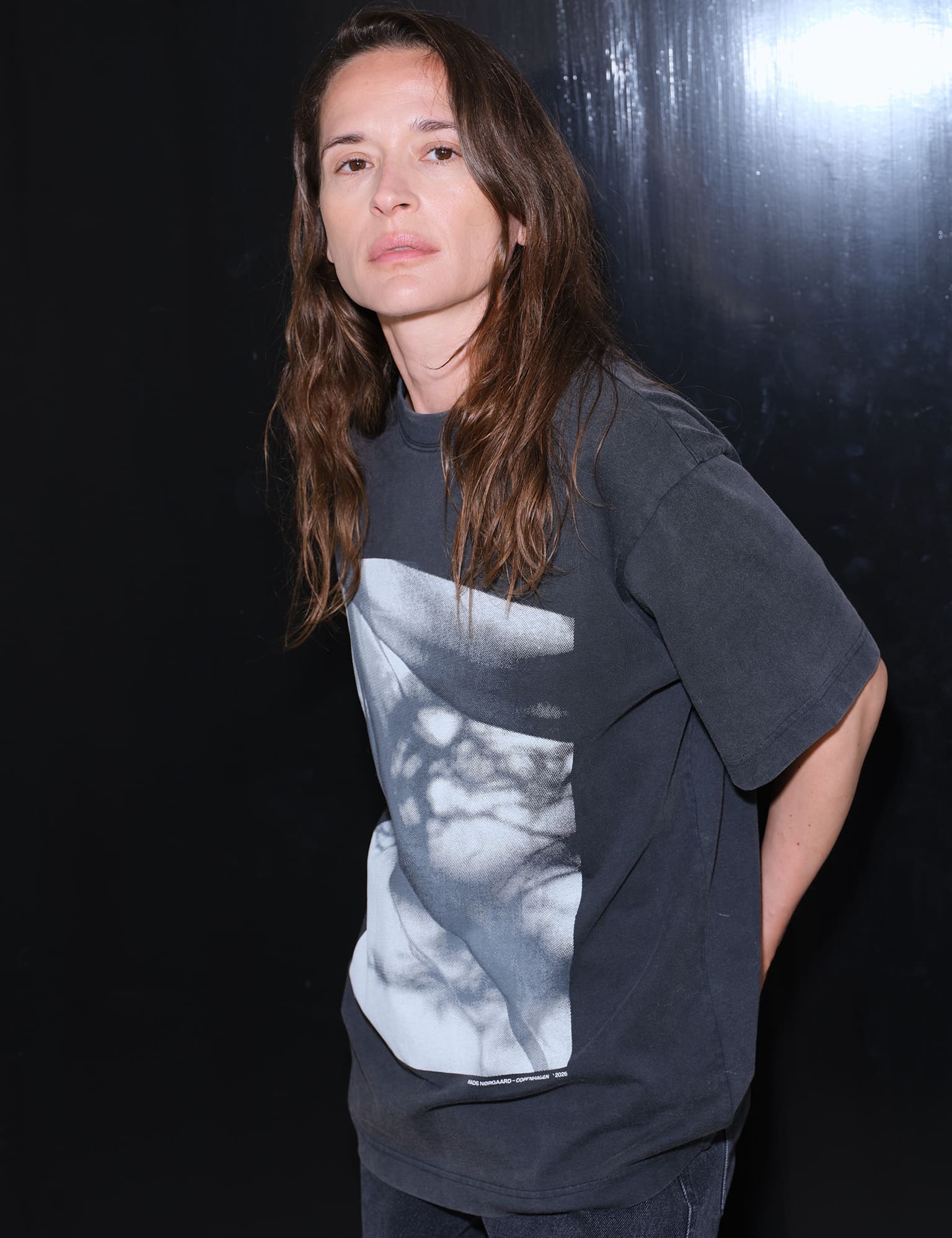 Cotton Jersey Dassel Tee, Black - Image 4