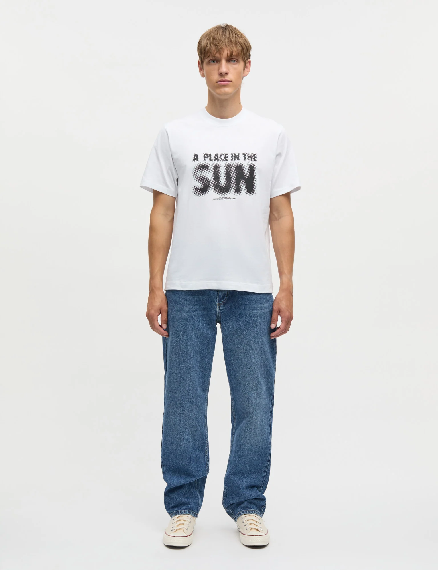 Cotton Jersey Frode A Place Tee, White - Image 2