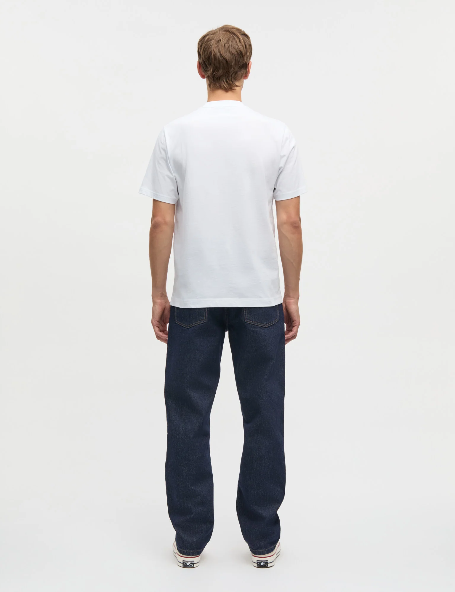 Cotton Jersey Frode Building Tee, White - Image 4