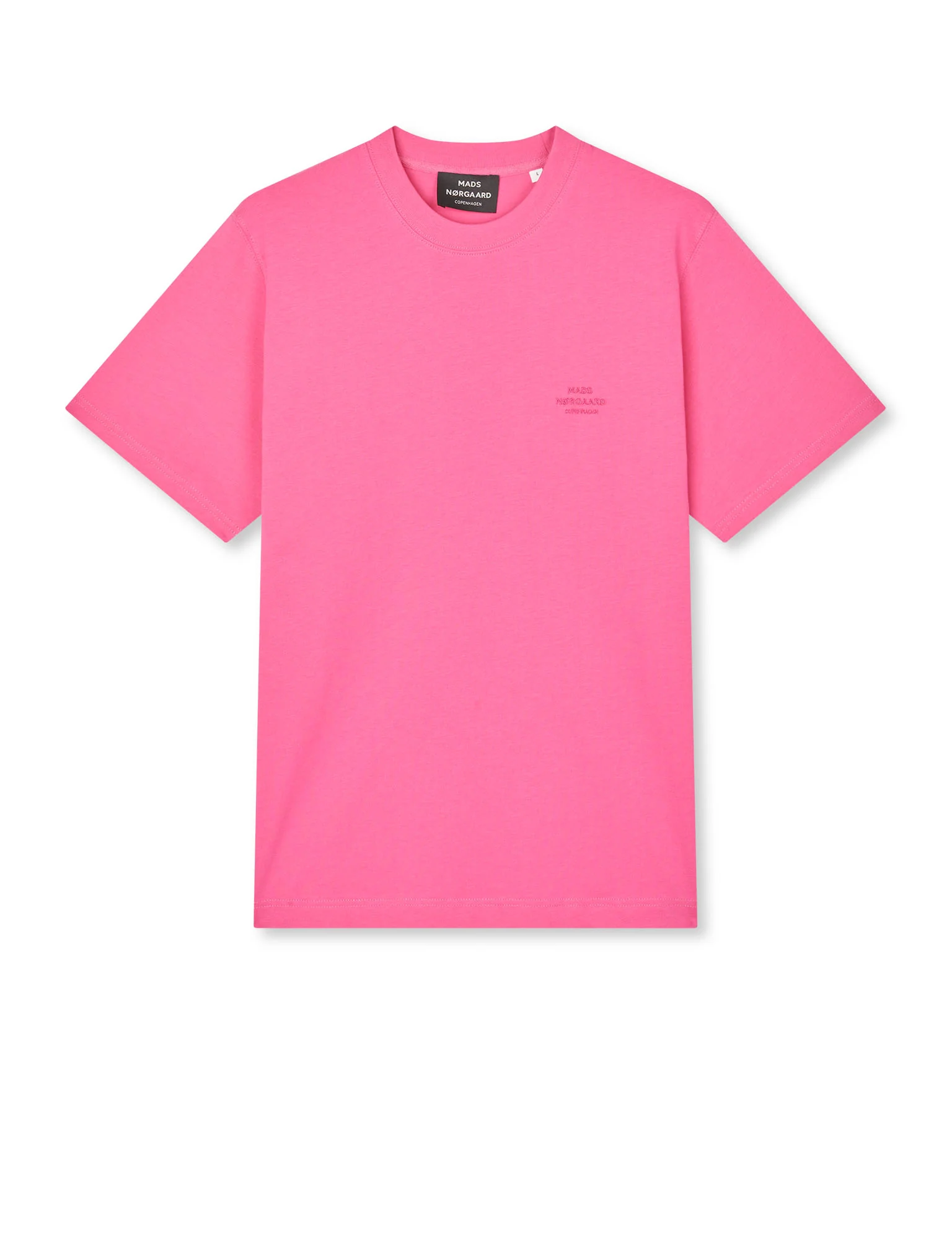 Cotton Jersey Frode Logo Tee FAV, Raspberry Rose - Image 3