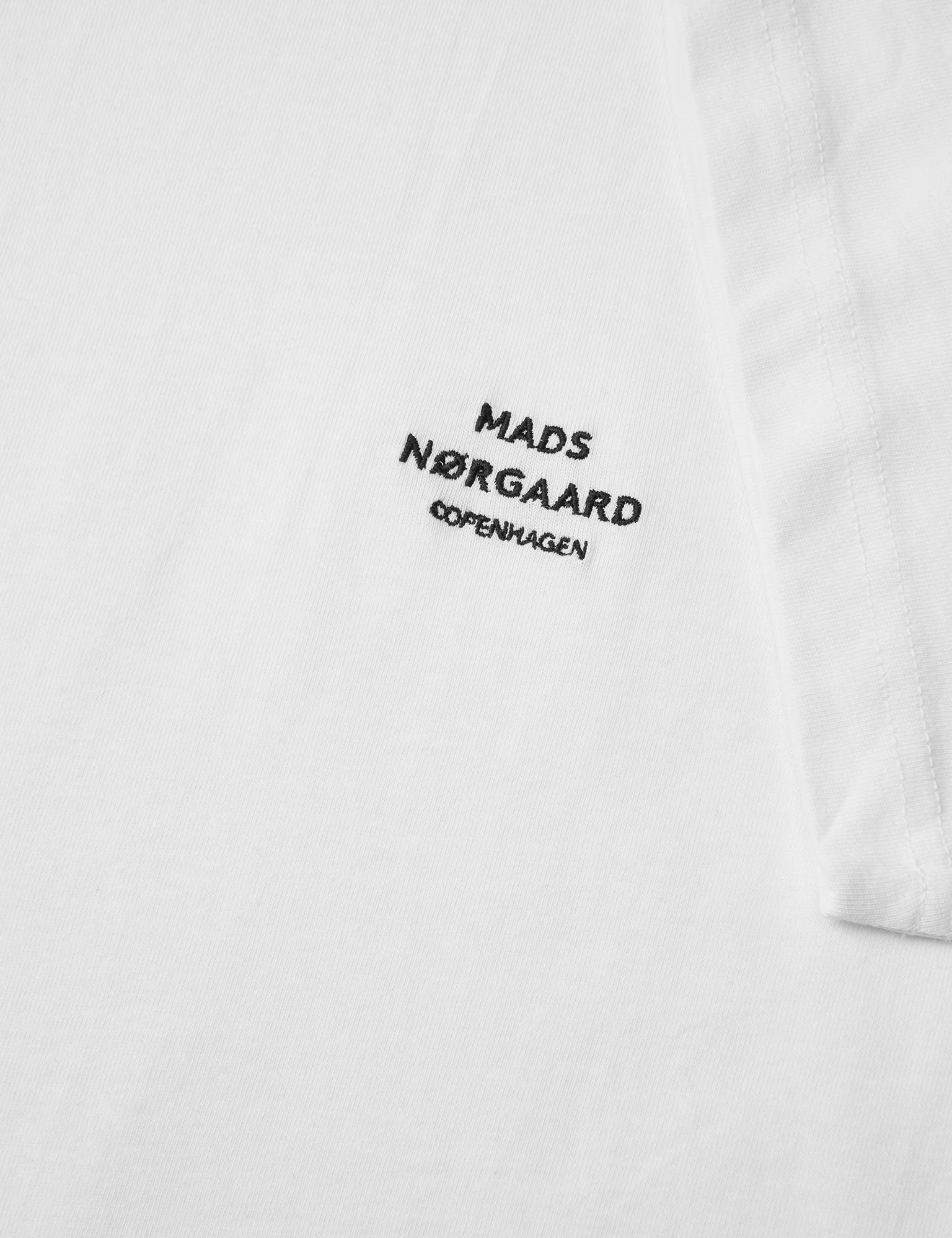 Cotton Jersey Frode Logo Tee FAV, White - Image 2