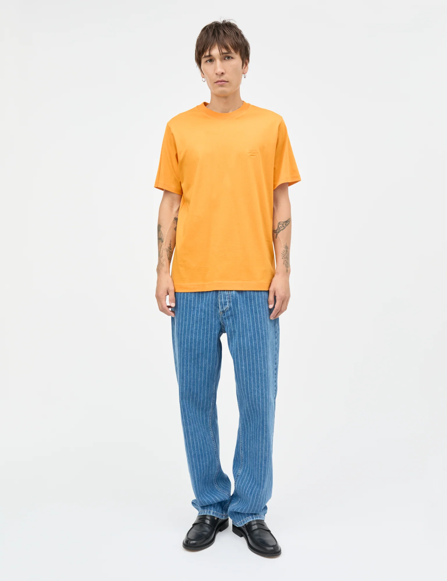 Cotton Jersey Frode Logo Tee FAV, Zinnia
