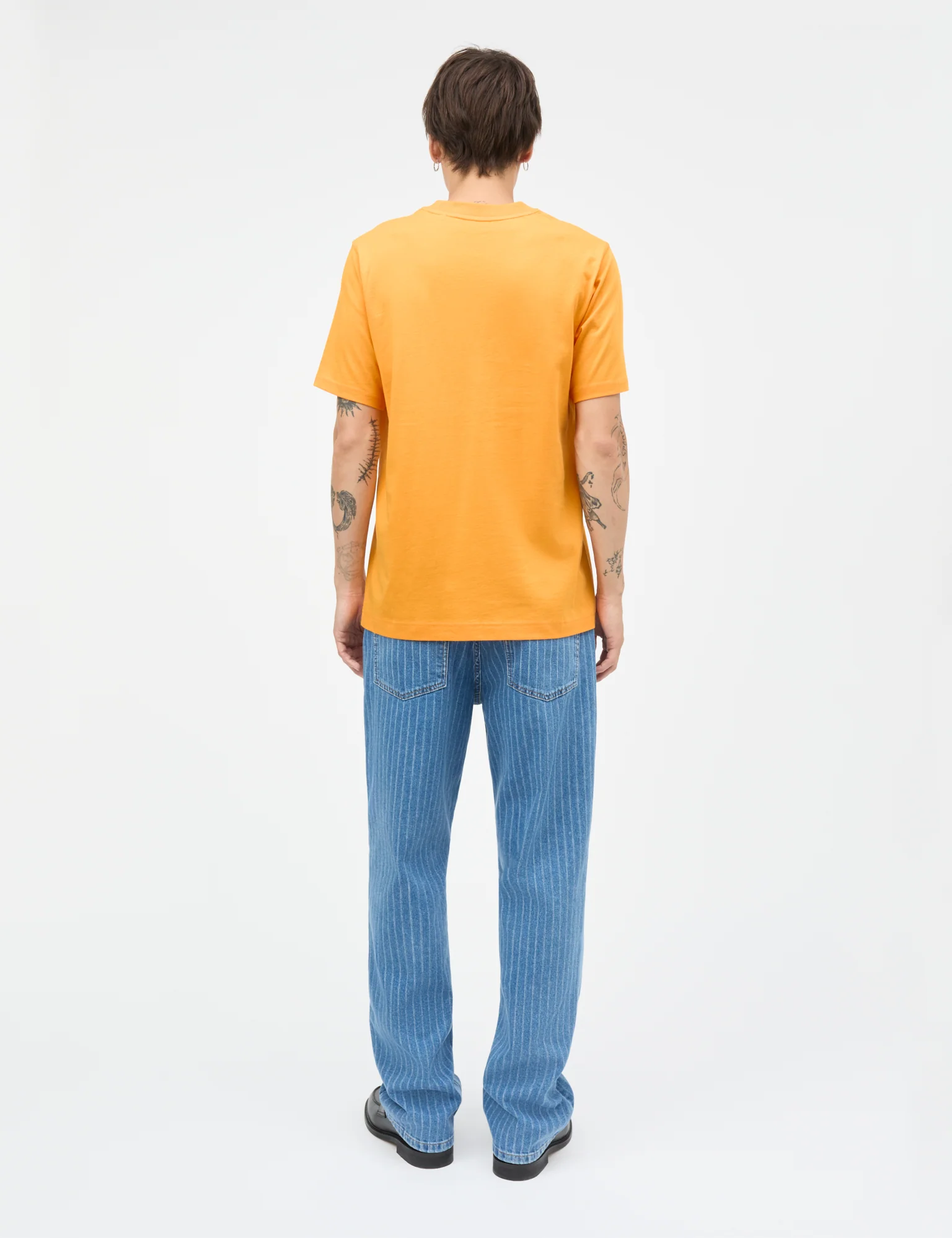 Cotton Jersey Frode Logo Tee FAV, Zinnia - Image 4