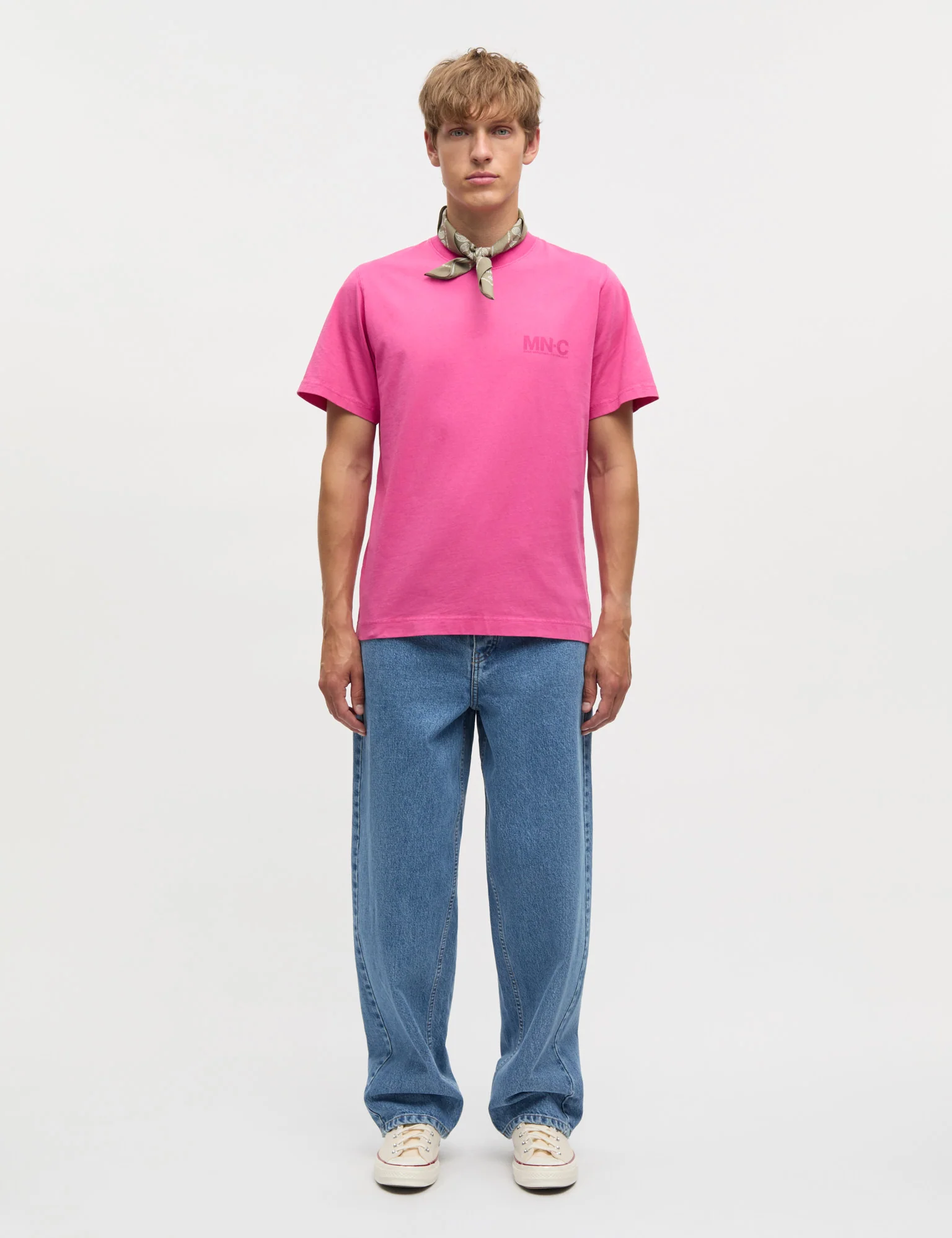 Cotton Jersey Frode MNC Tee, Raspberry Rose