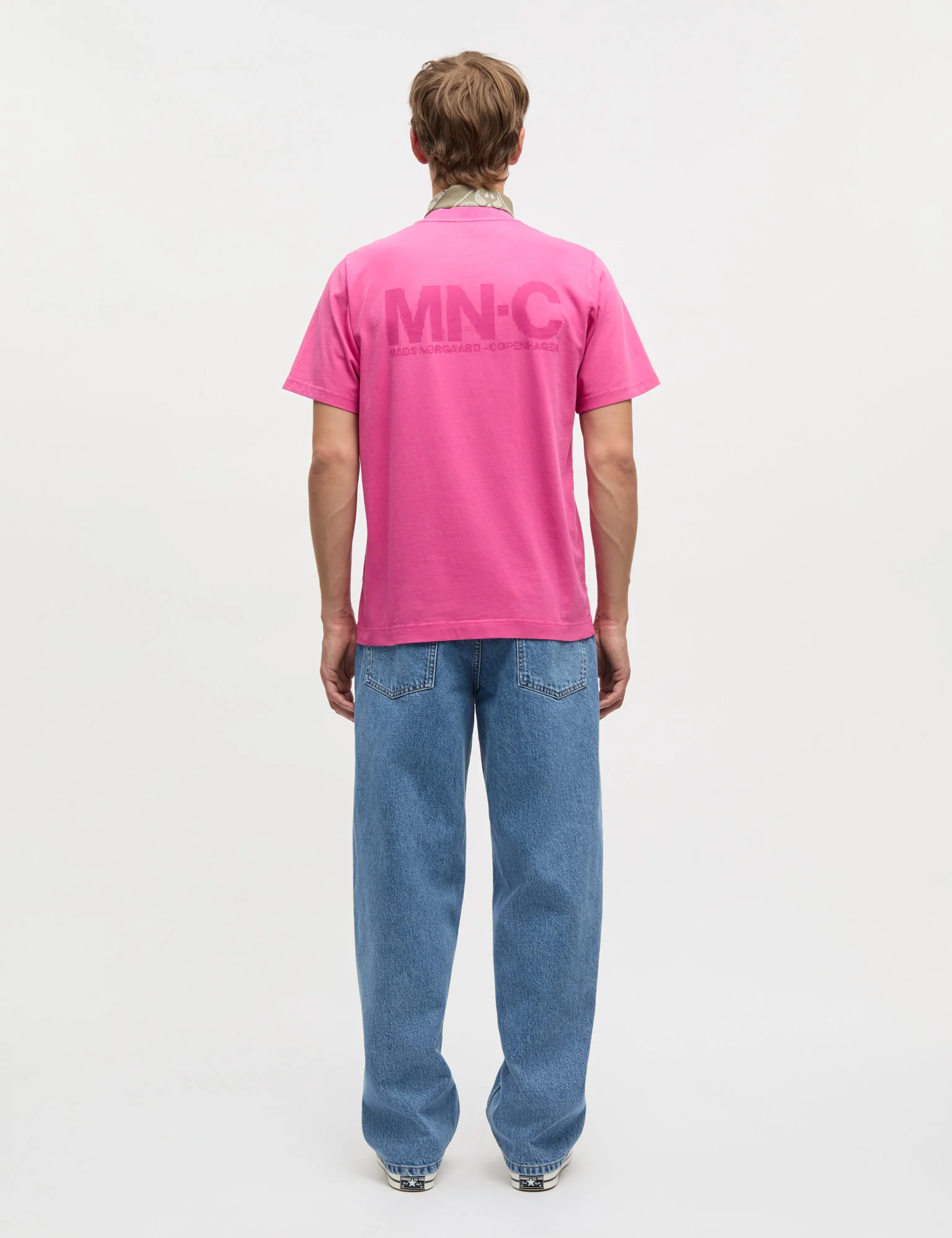 Cotton Jersey Frode MNC Tee, Raspberry Rose - Image 5