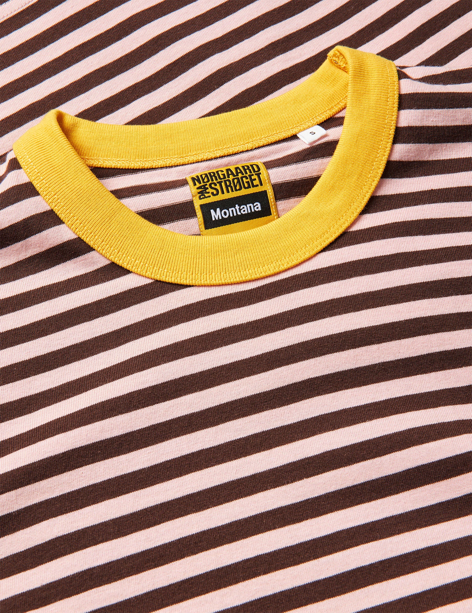 Cotton Jersey Frode Montana Tee, Stripe/Sunset Gold - Image 2