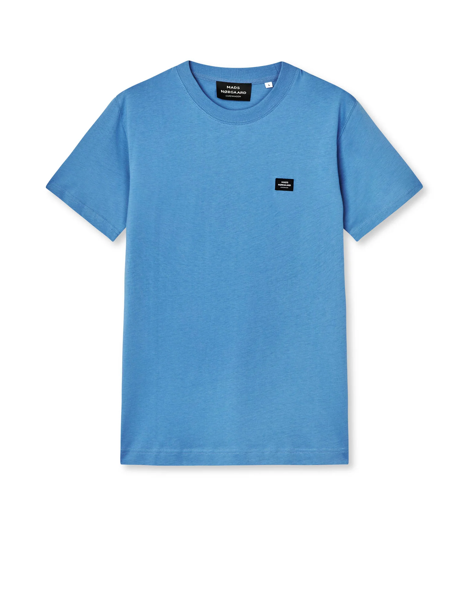 Cotton Jersey Frode Patch Tee, Riviera - Image 2