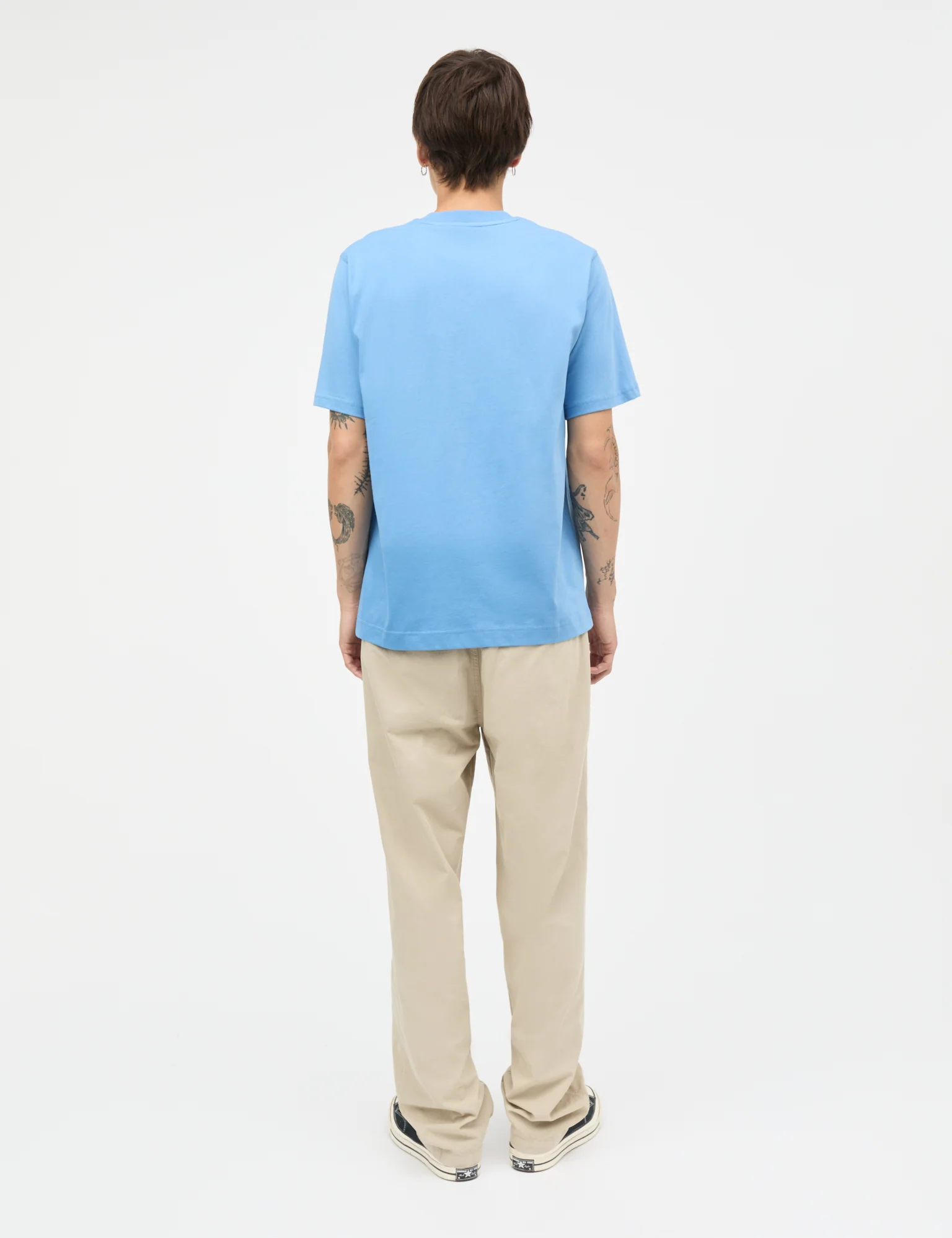 Cotton Jersey Frode Patch Tee, Riviera - Image 4