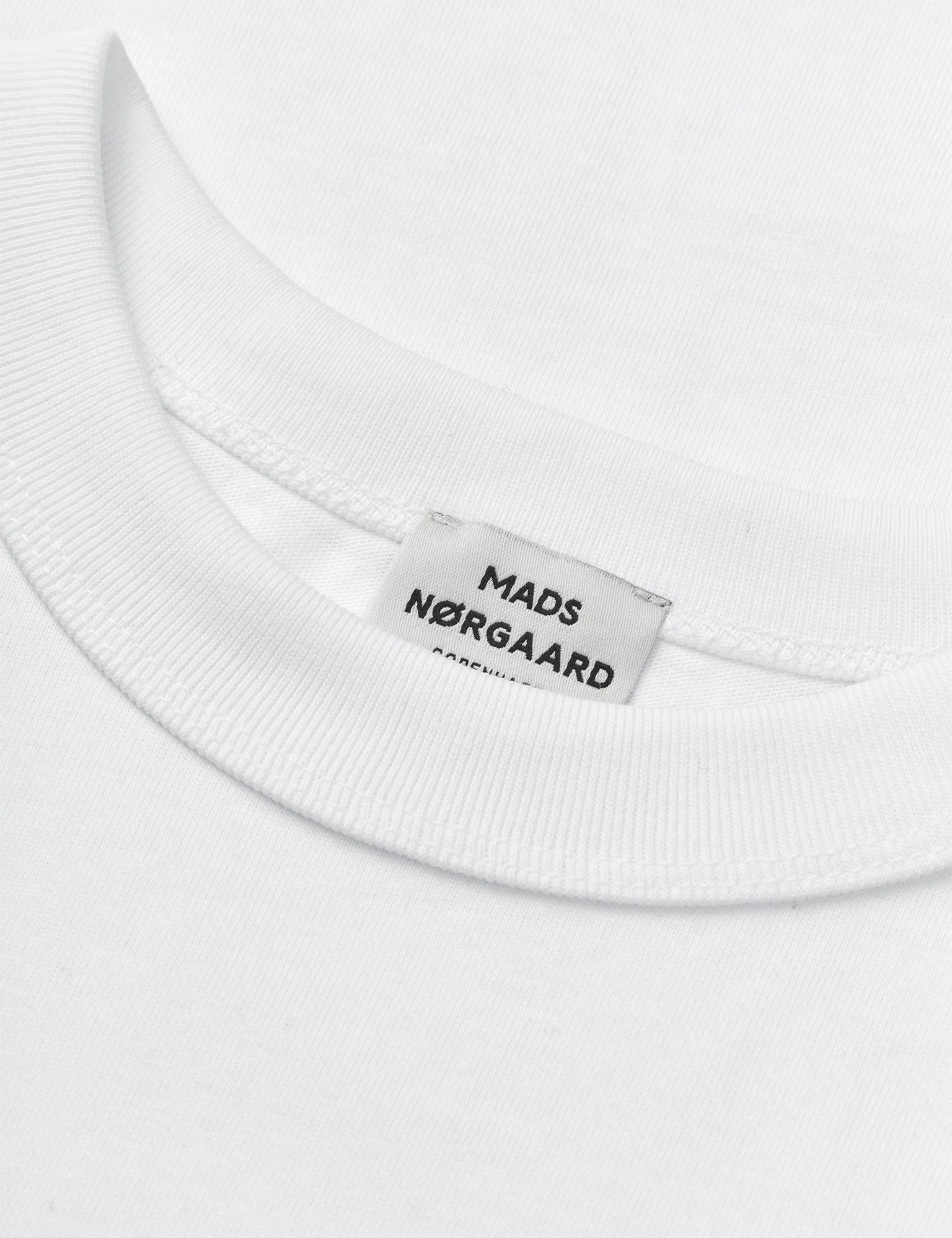 Cotton Jersey Theo Tee, White - Image 3