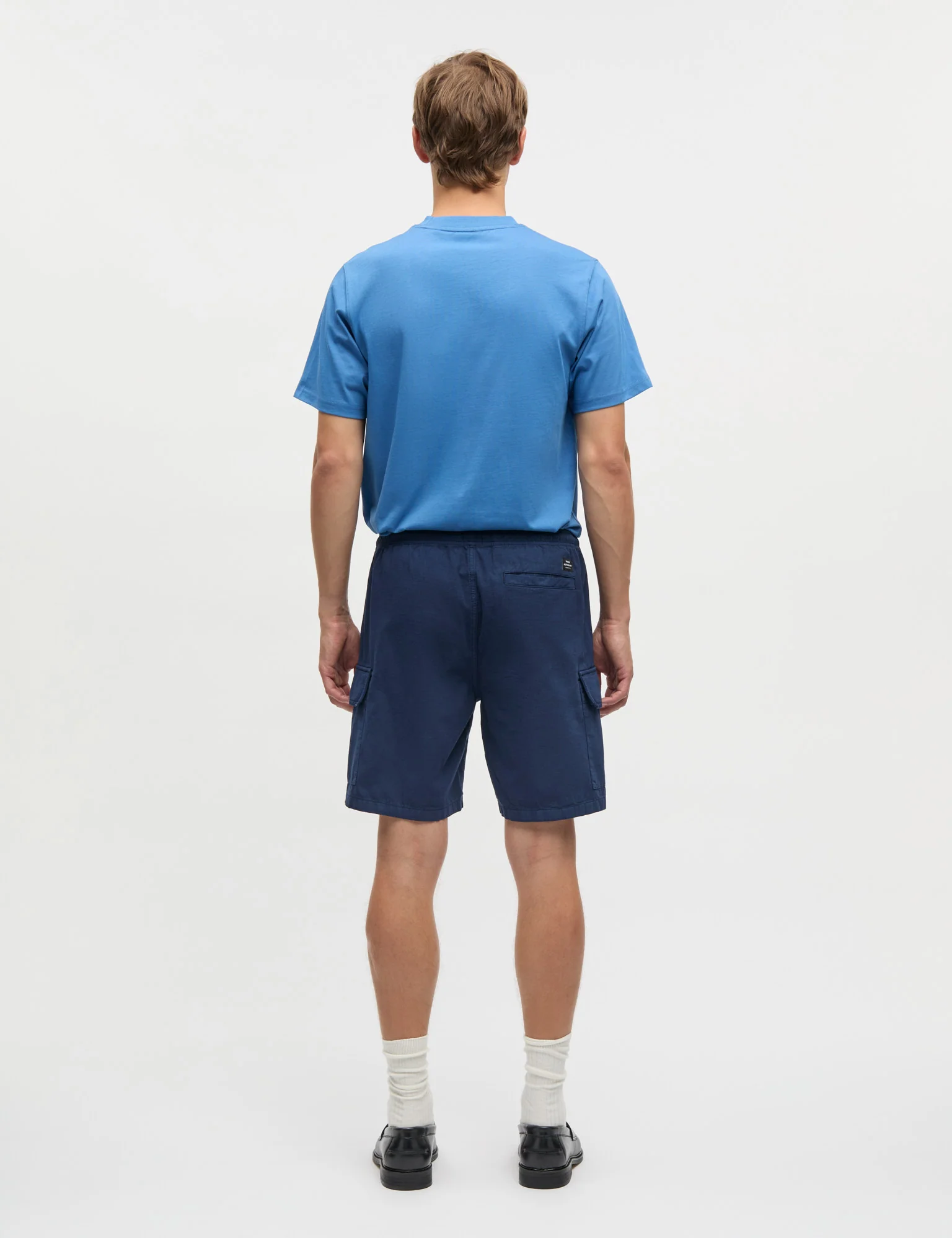 Cotton Ripstop Cargo Shorts, Sky Captain - Image 4