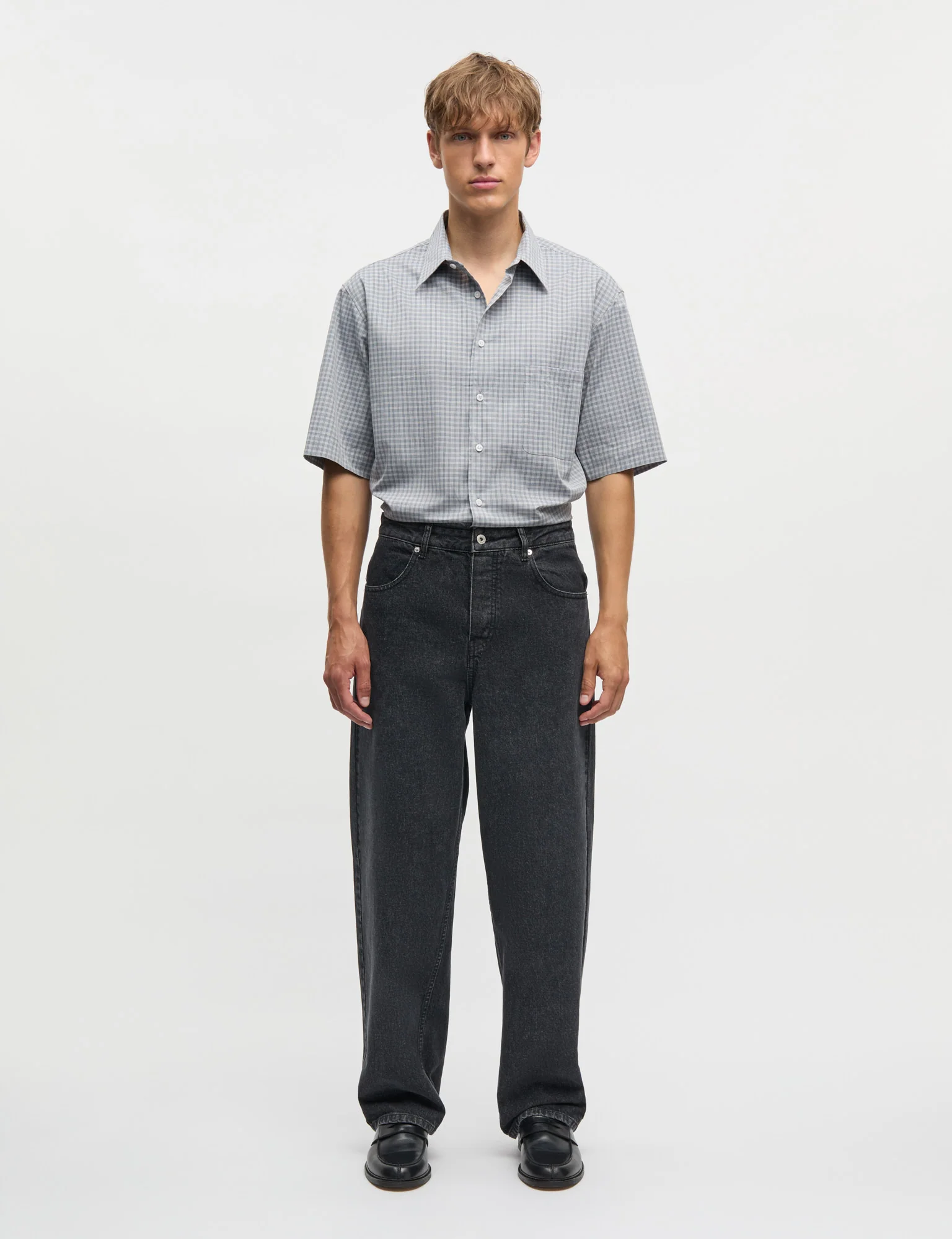 Cotton Soft Oskar Shirt SS, Sky Captain CH.