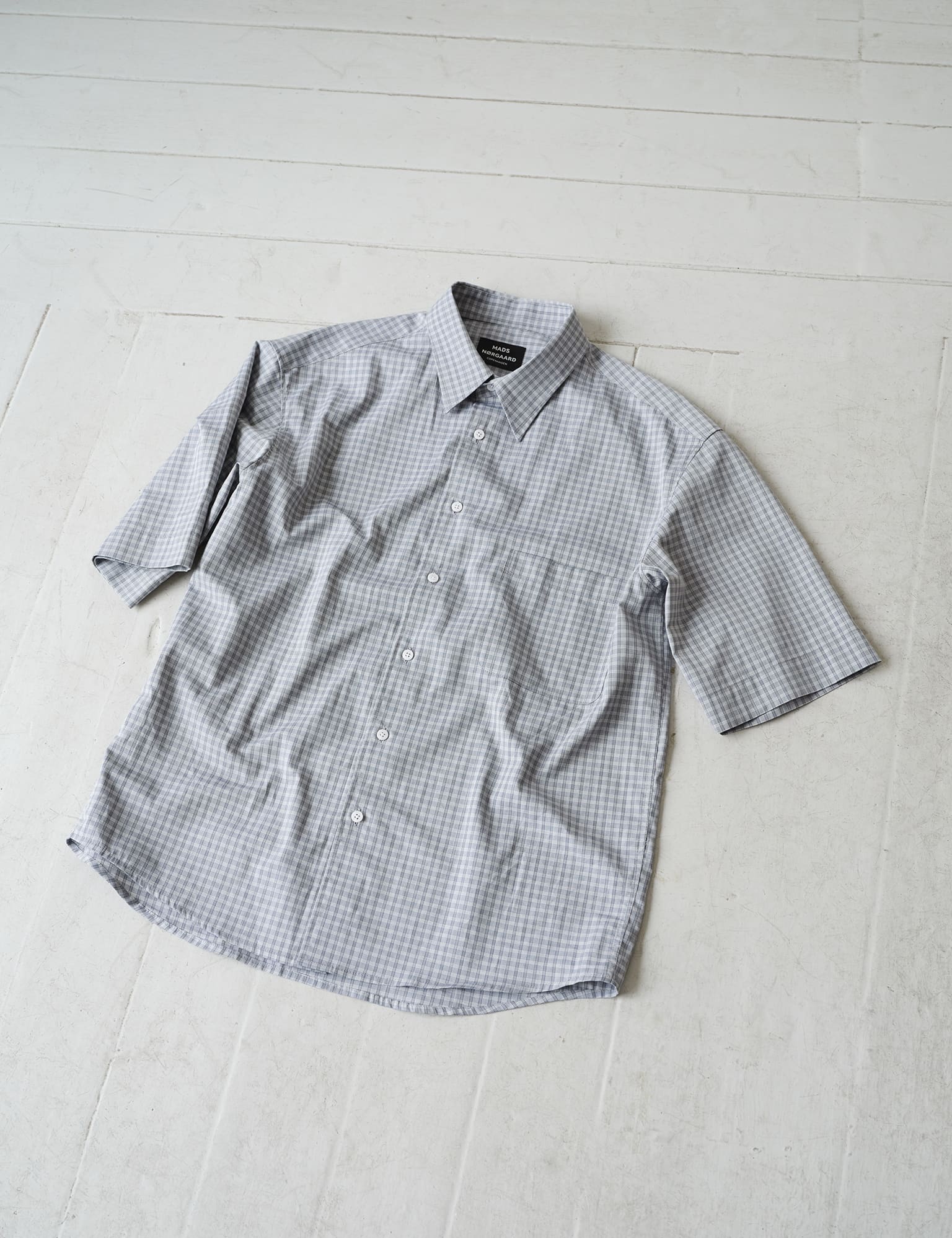 Cotton Soft Oskar Shirt SS, Sky Captain CH. - Image 5
