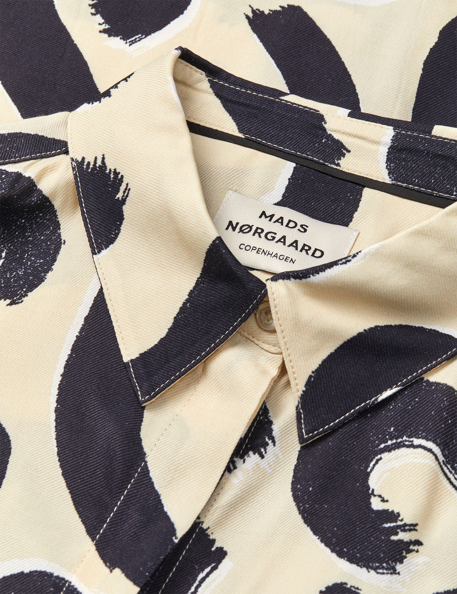 Delicate Twill Cany Dress AOP, Swirl AOP/Almond Oil - Image 5