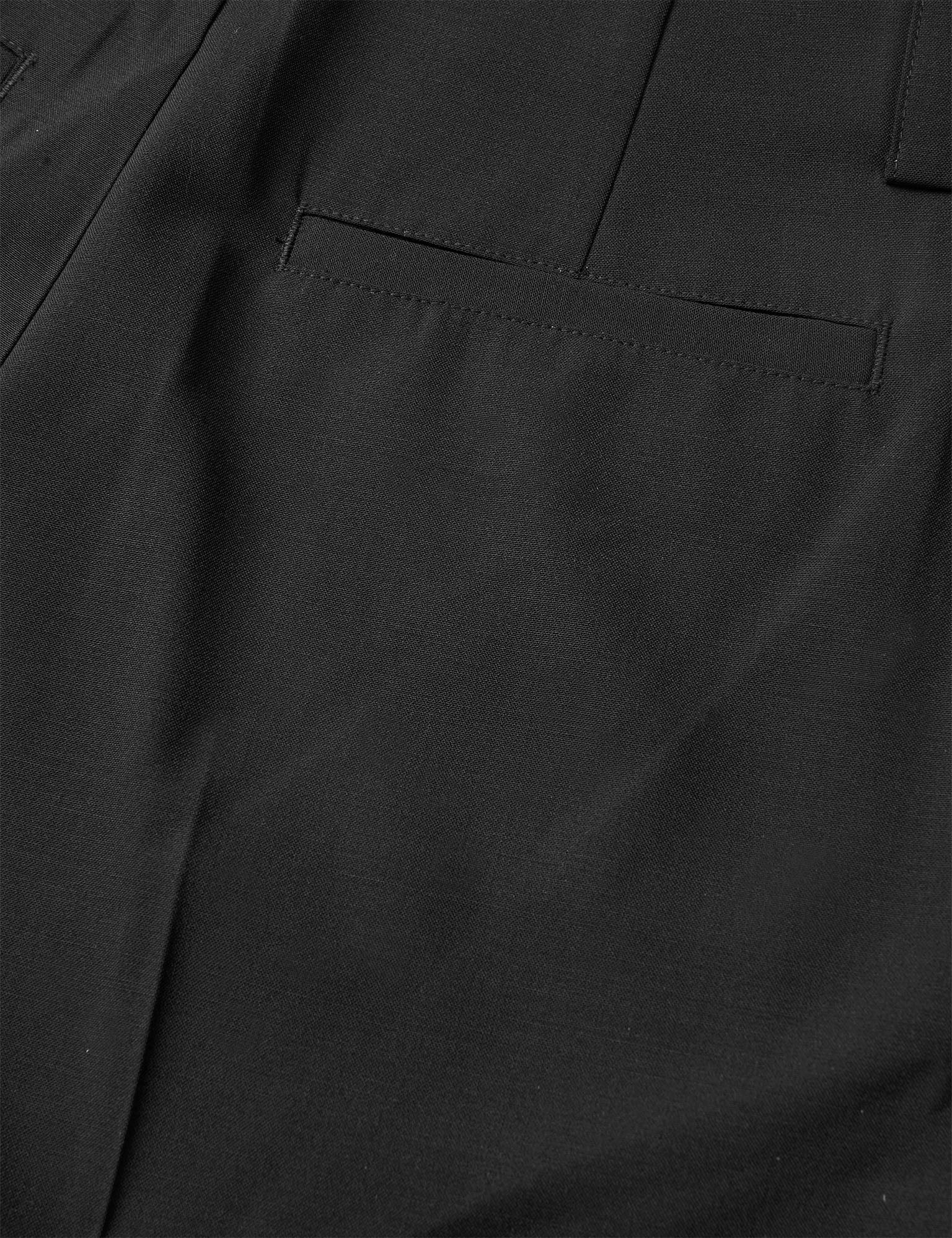 Dense Weave Carlson Pants, Black - Image 2