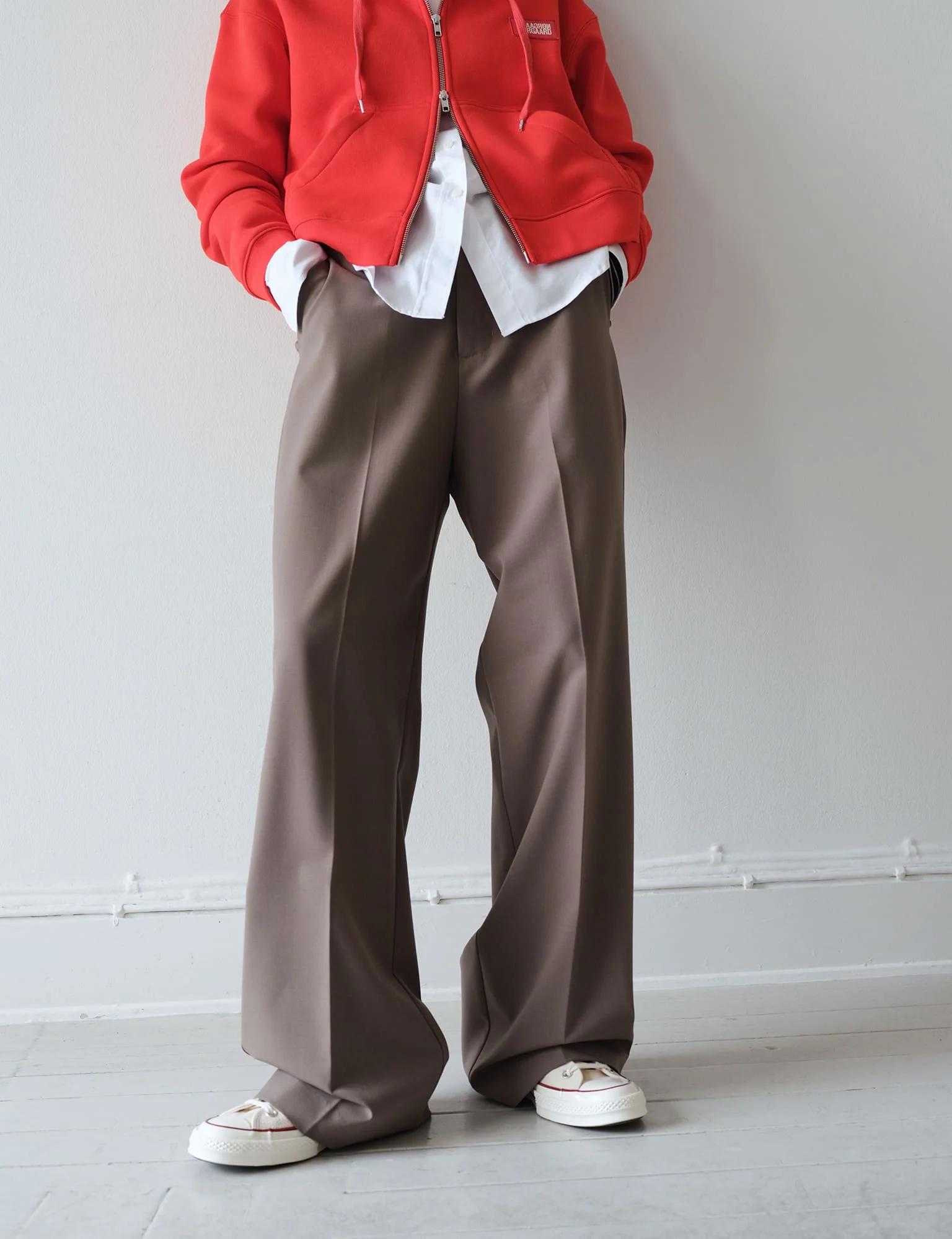 Dense Weave Carlson Pants, Walnut - Image 2