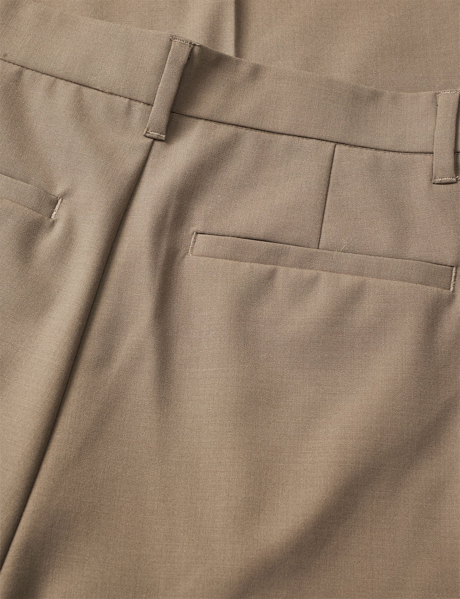 Dense Weave Maria Pants, Walnut - Image 3