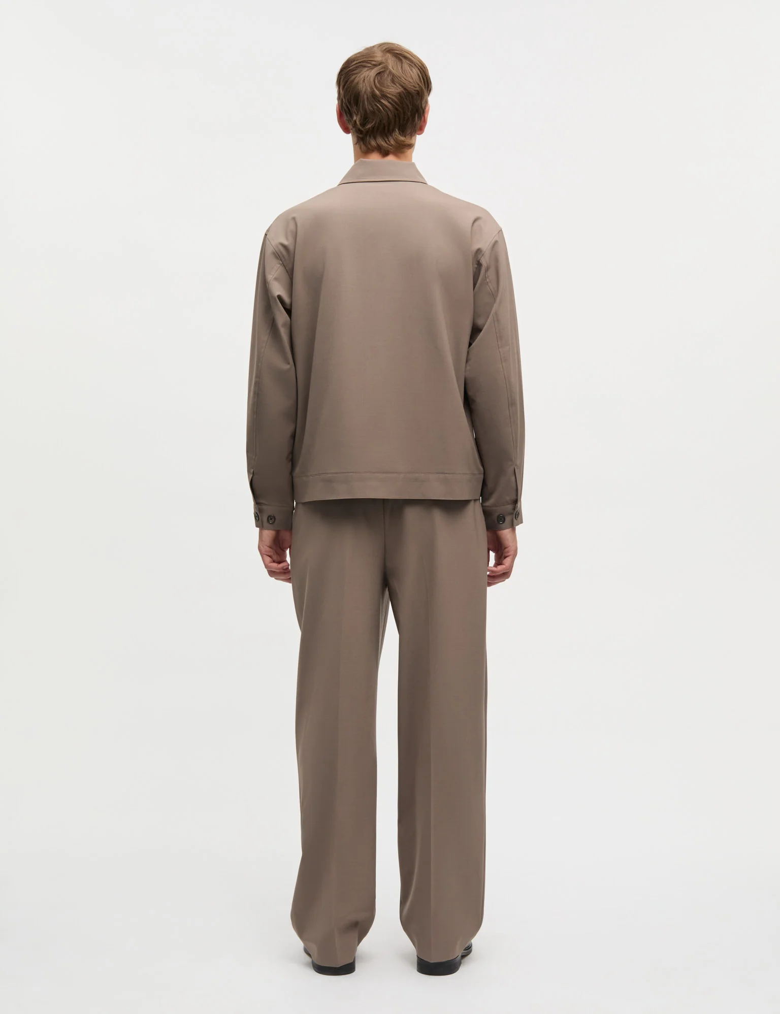 Dense Weave Travis Jacket, Walnut - Image 4
