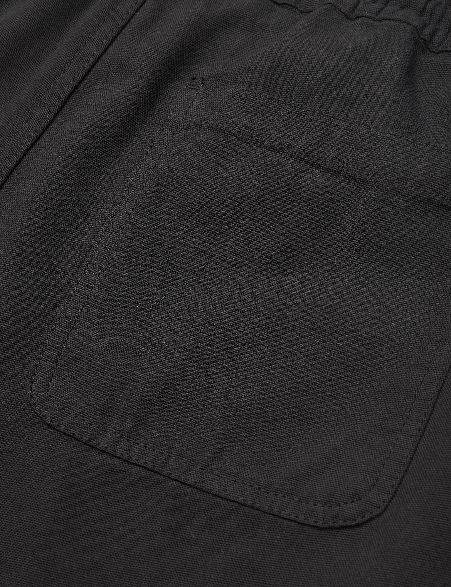 Dyed Canvas Beach Shorts, Black - Image 2