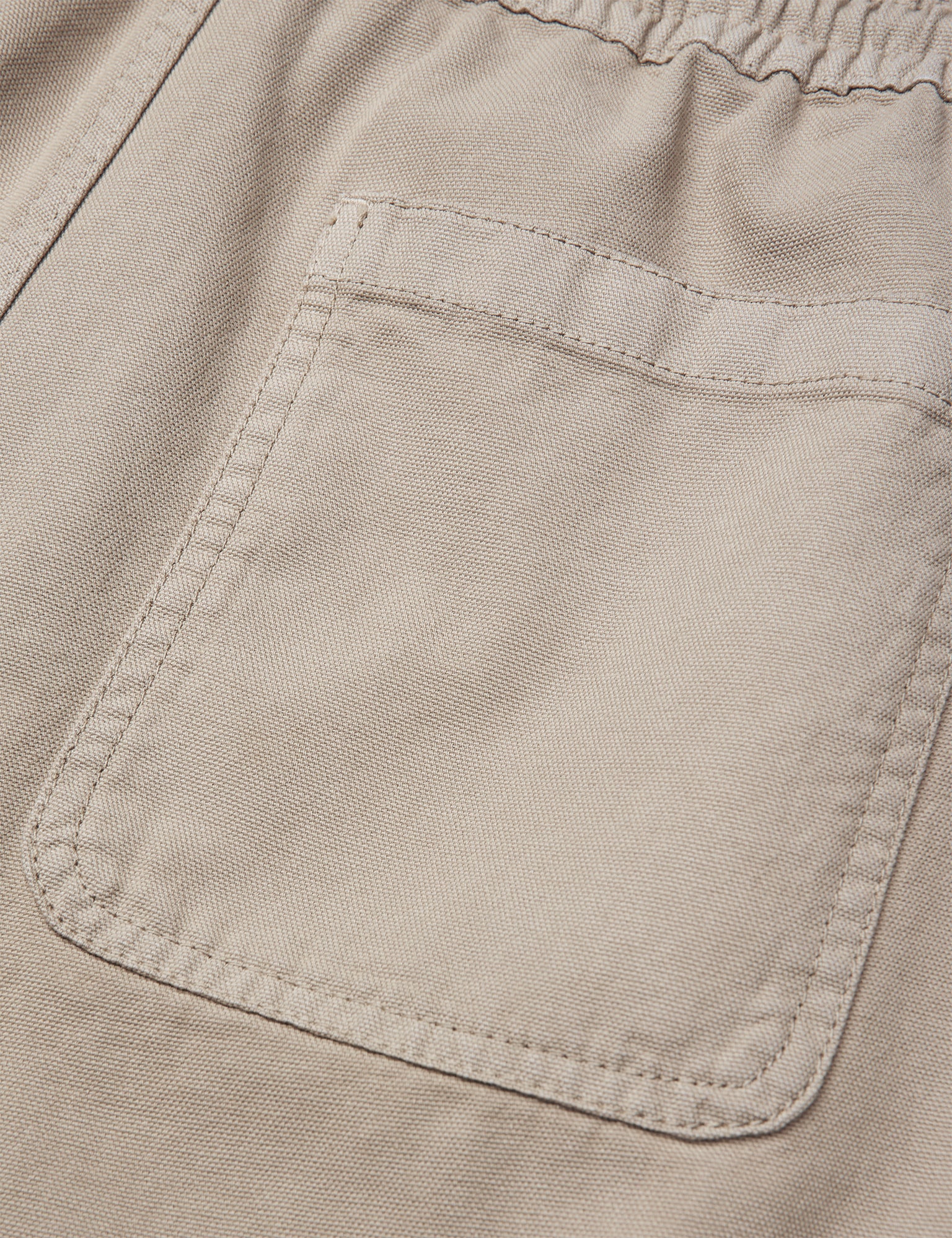 Dyed Canvas Beach Shorts, Plaza Taupe - Image 2