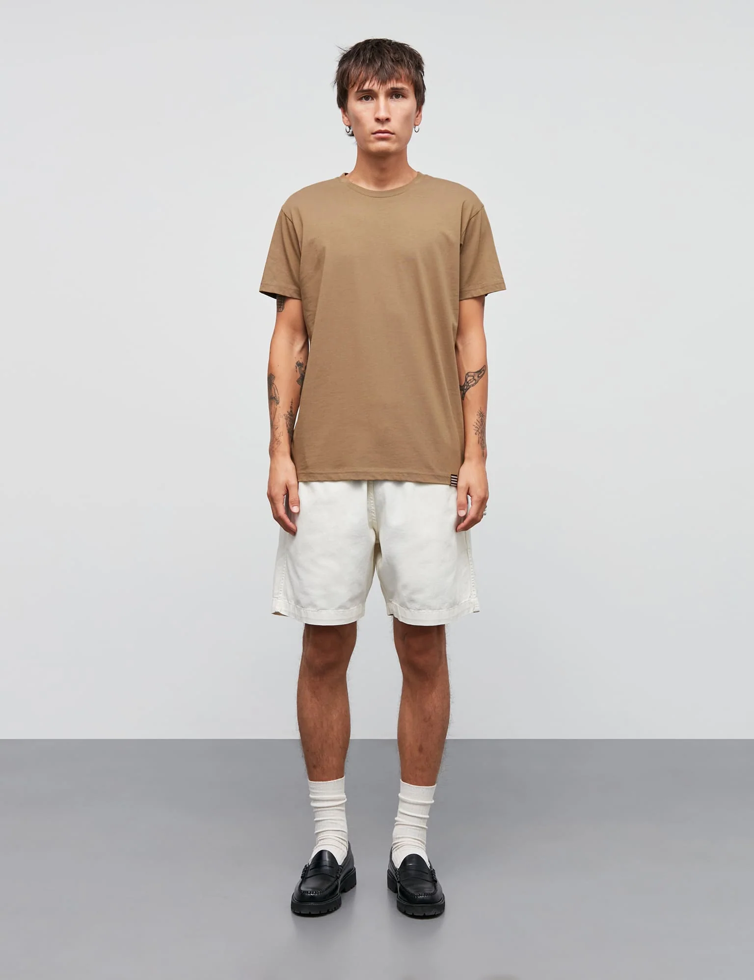 Dyed Canvas Beach Shorts, Vanilla Ice - Image 2