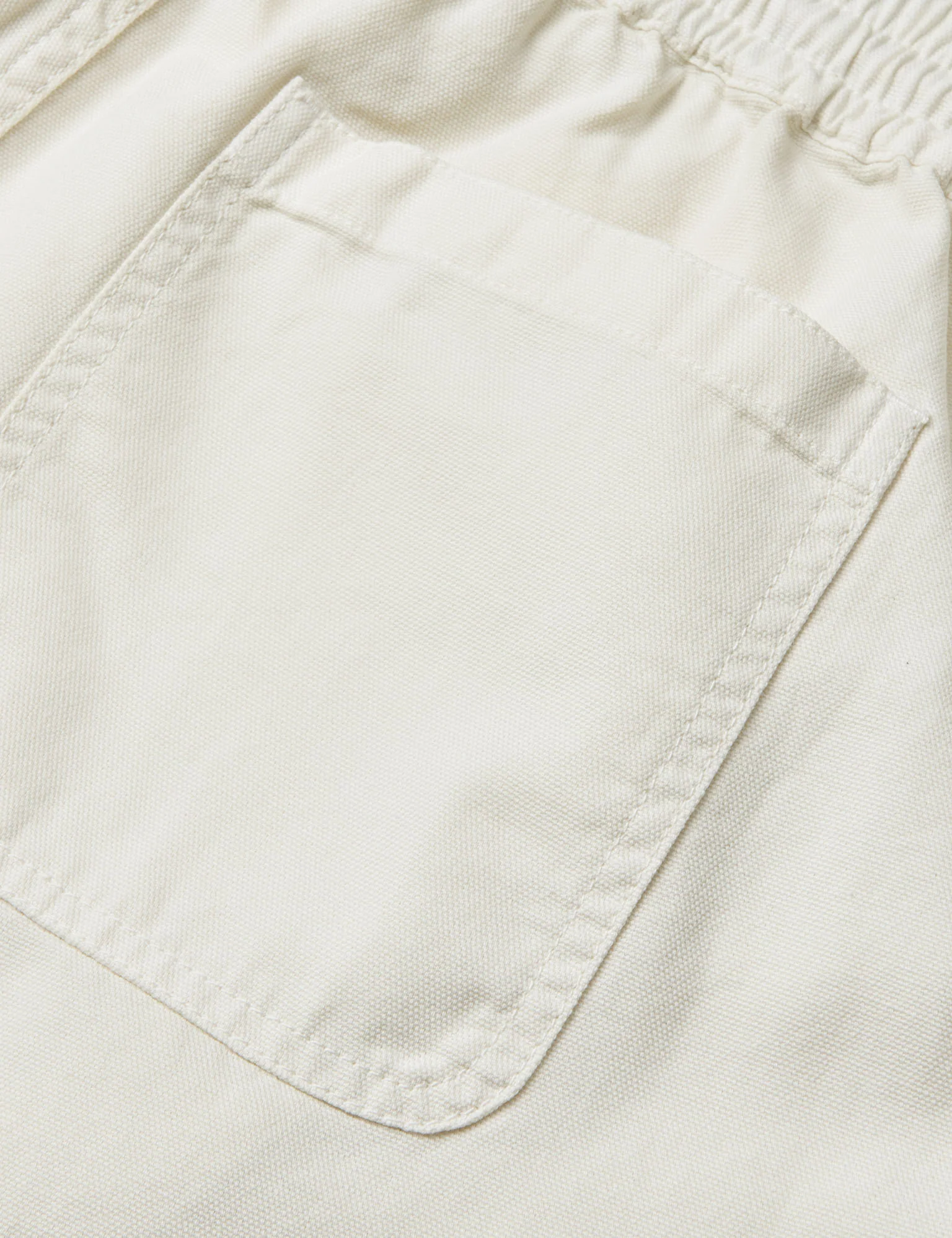 Dyed Canvas Beach Shorts, Vanilla Ice - Image 3