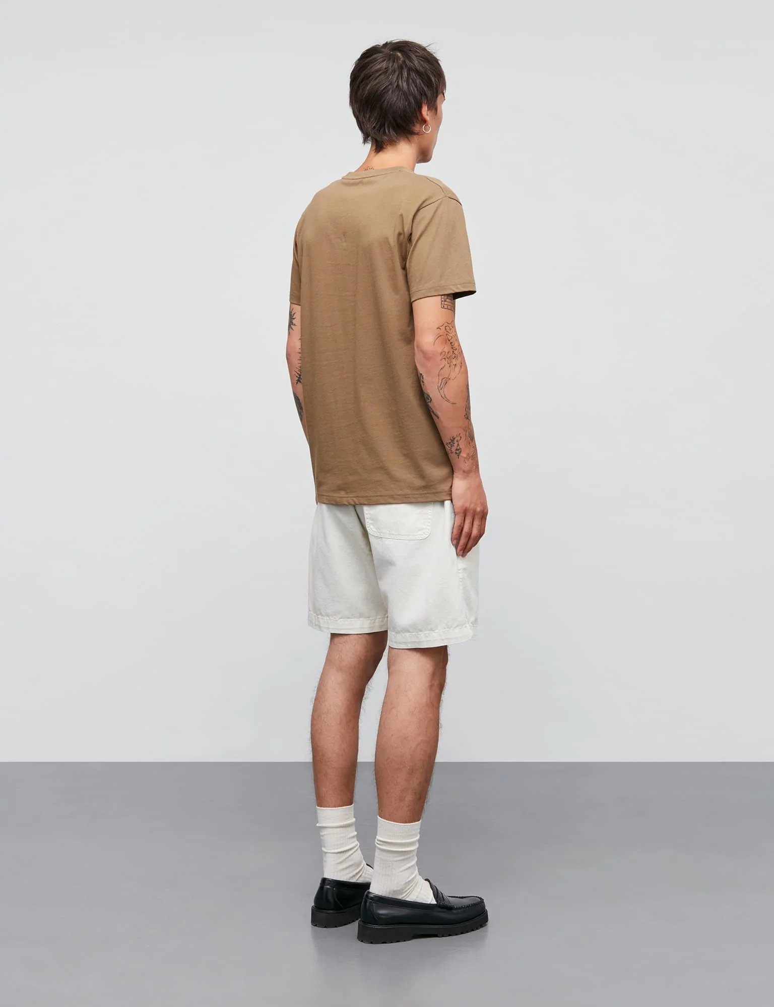 Dyed Canvas Beach Shorts, Vanilla Ice - Image 4