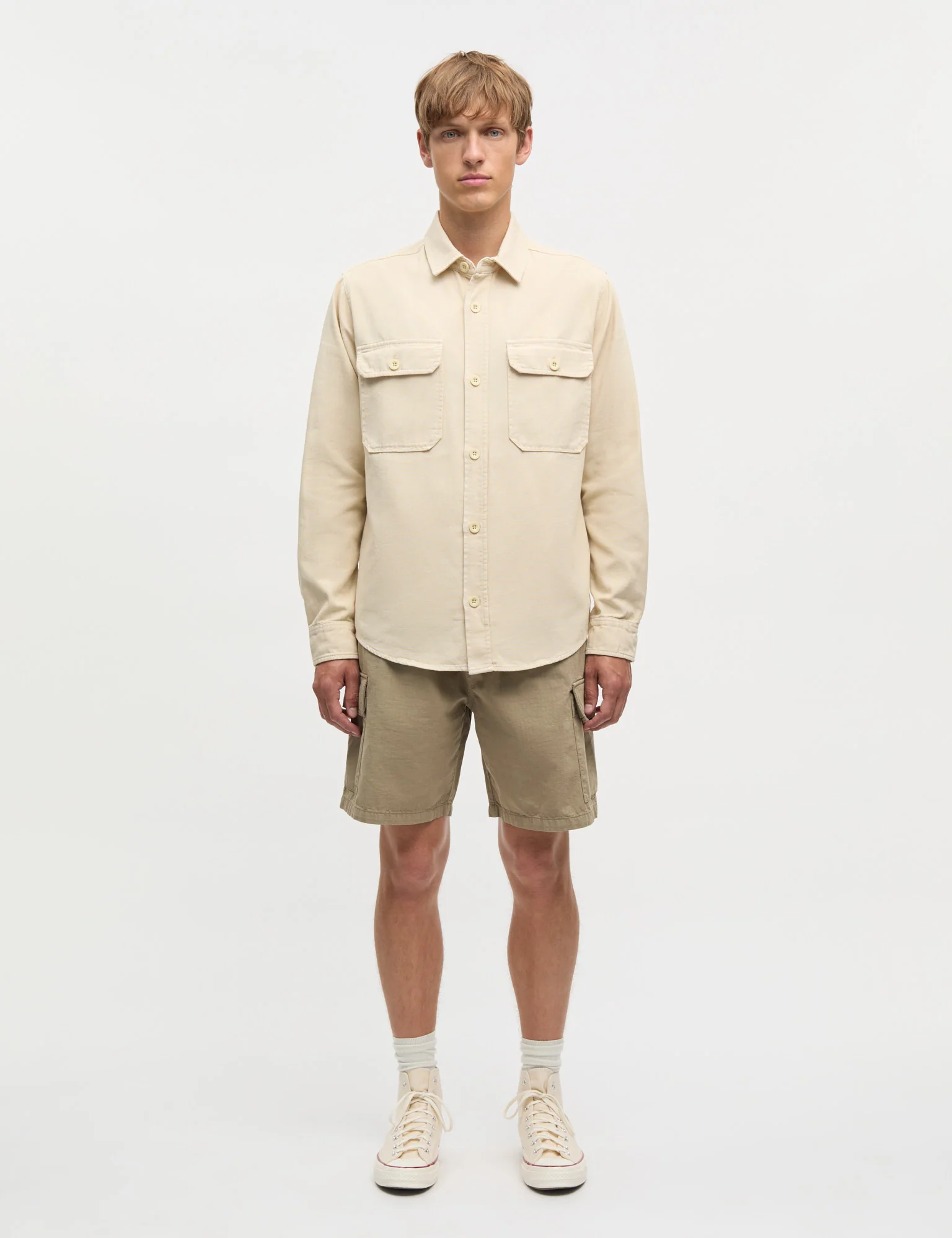 Dyed Canvas Skyler Shirt, Castle Wall