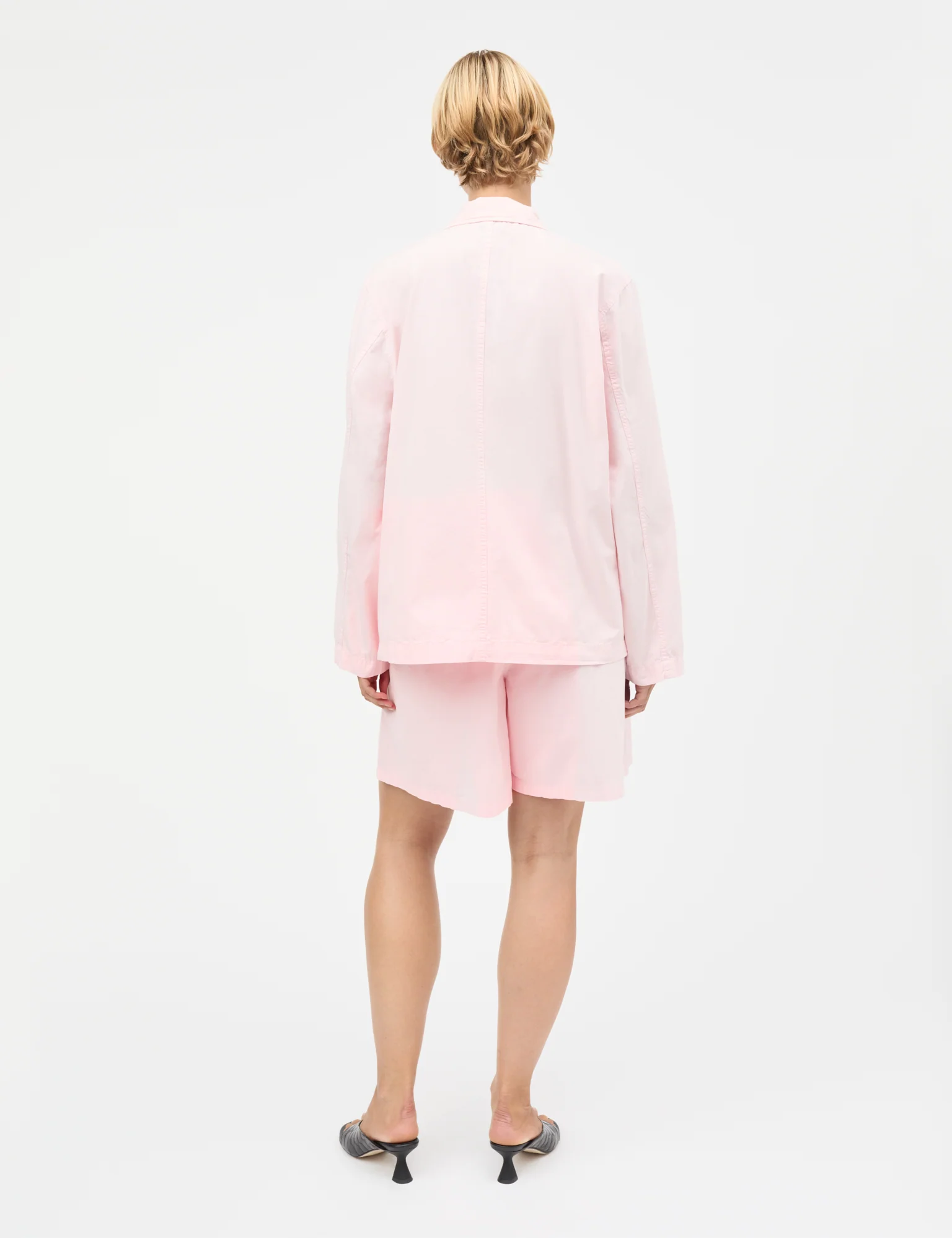 Dyed Weave Joey Shorts, Icy Pink - Image 4
