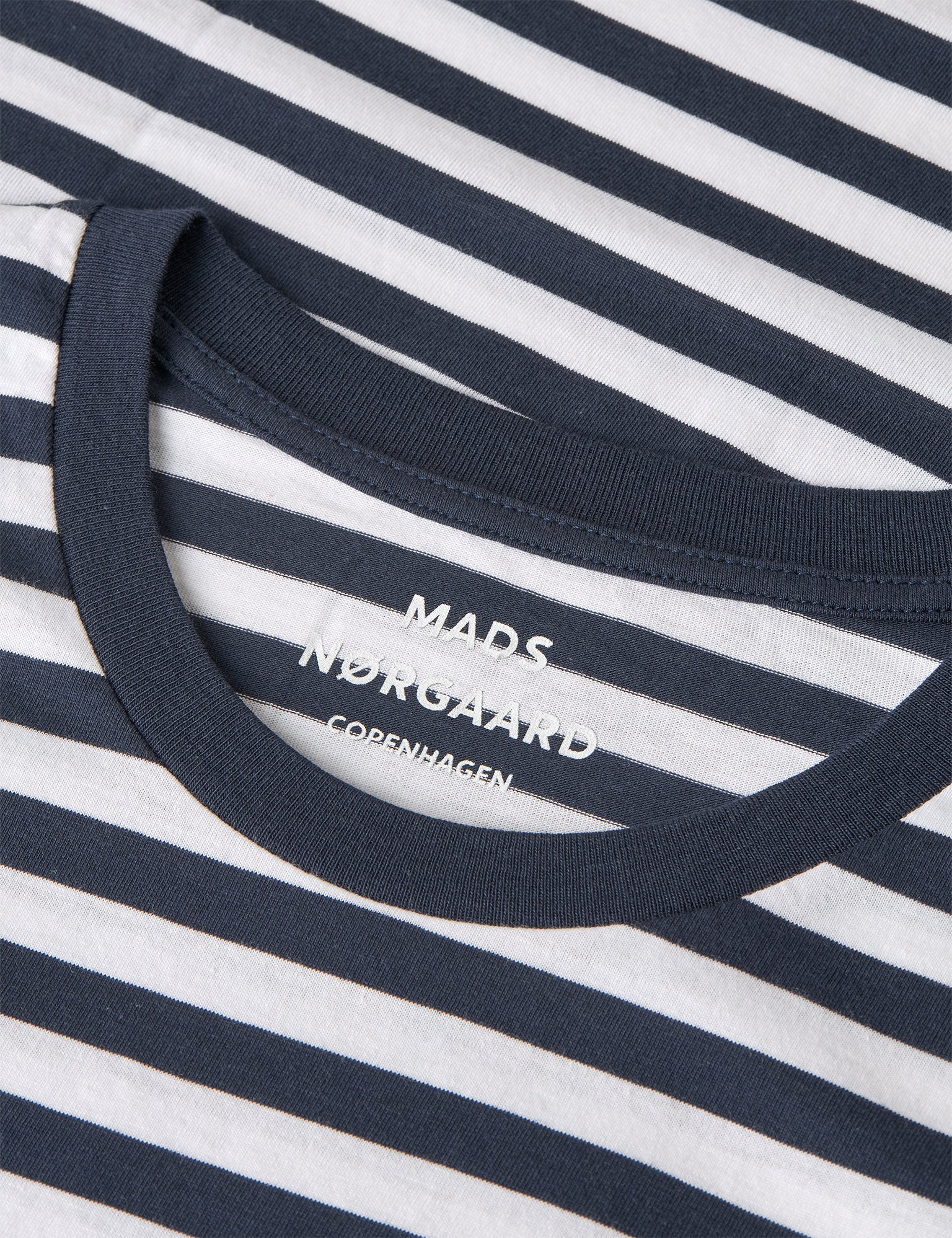 Fine Jersey Midi Thor Tee, Navy/White - Image 2