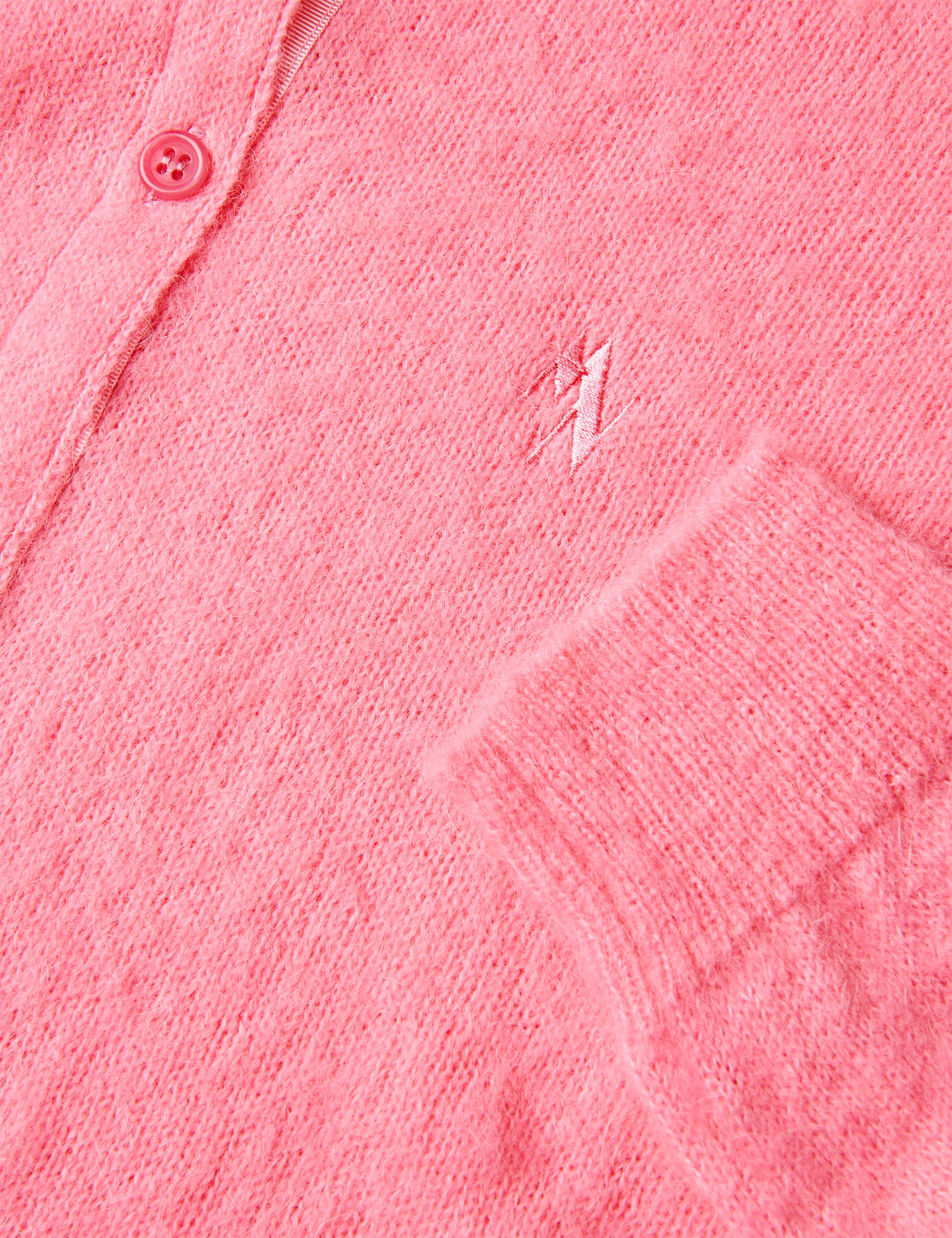 Garzati Peach Cardigan, Carmine Rose - Image 3