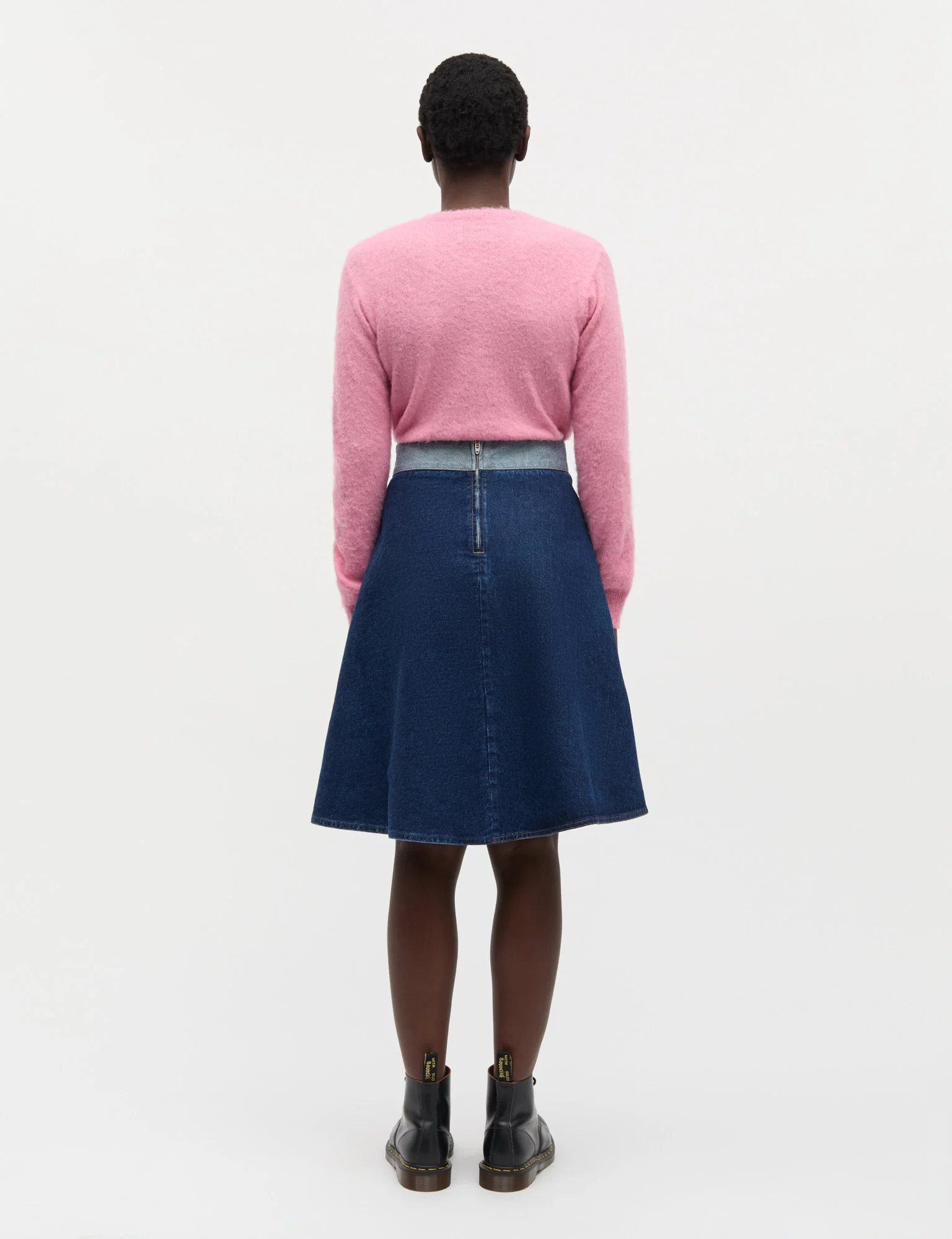 Garzati Peach Cardigan, Carmine Rose - Image 4