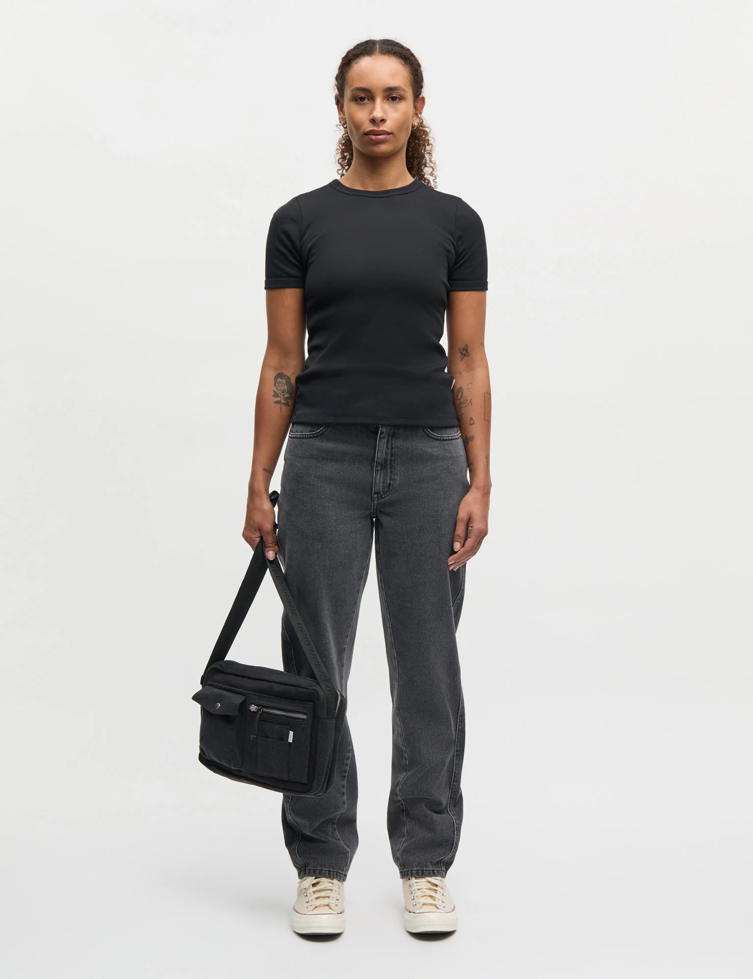Grace Jersey June Tee, Black - Image 2
