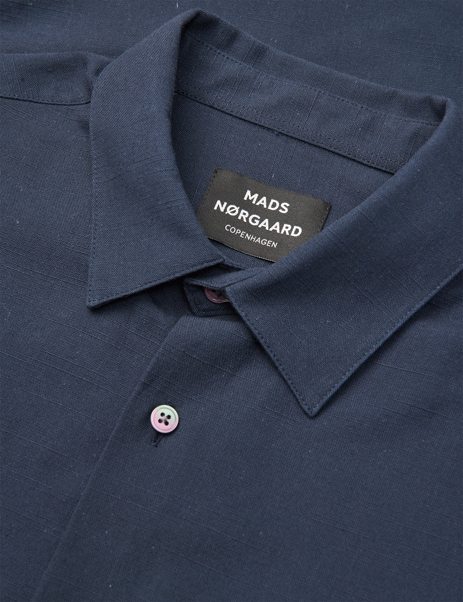 Grida Cotton Victor Shirt SS, Sky Captain - Image 3