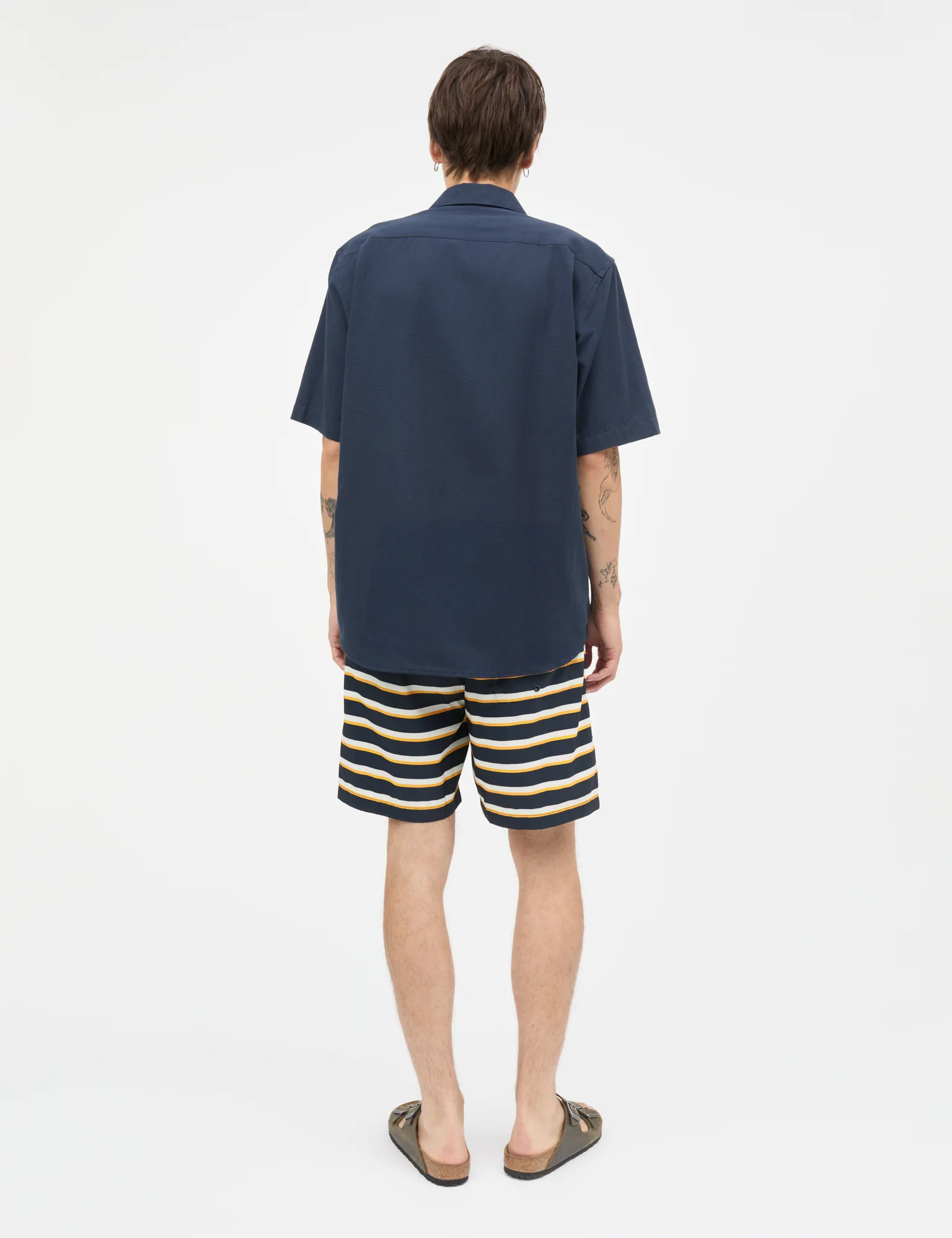 Grida Cotton Victor Shirt SS, Sky Captain - Image 4