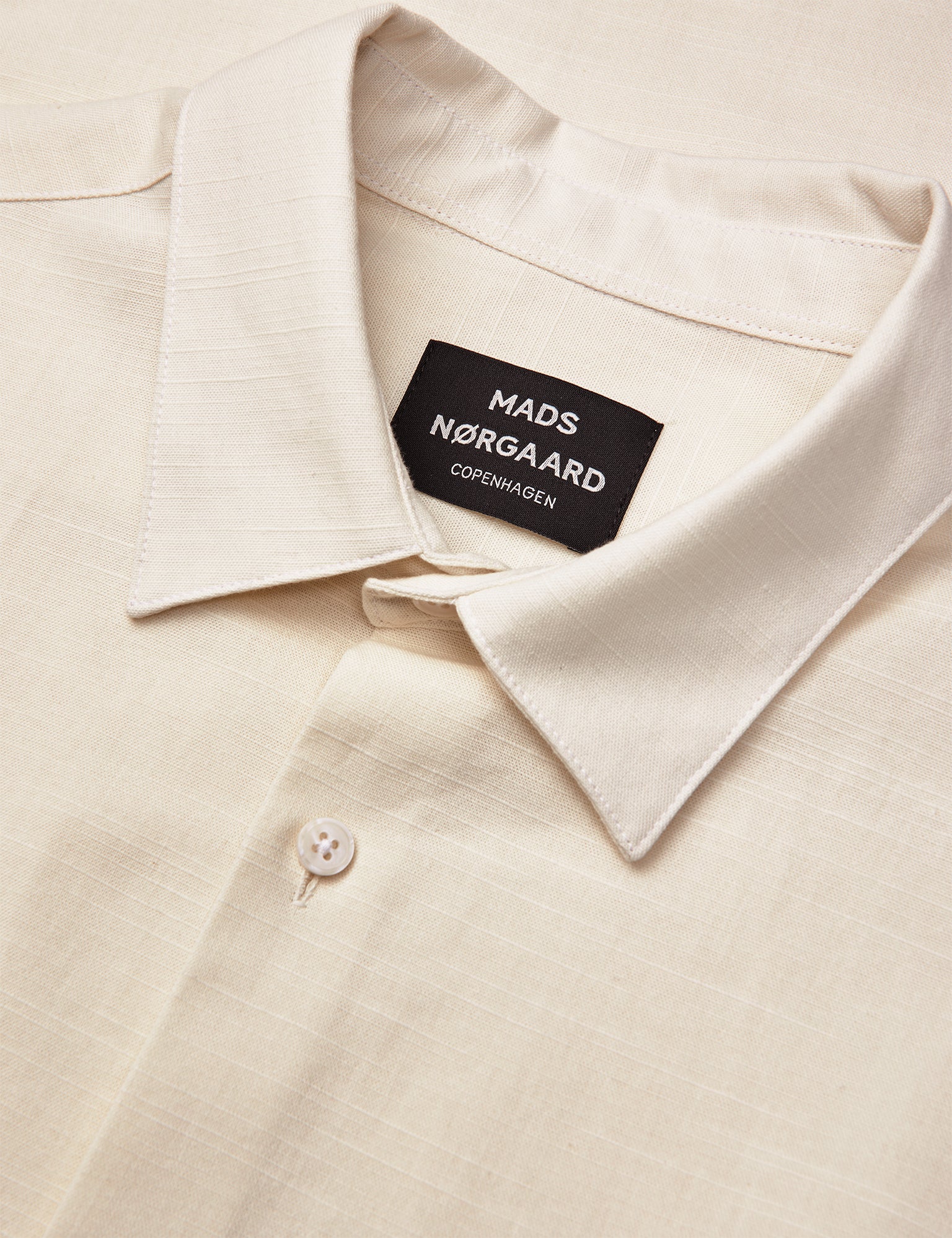 Grida Cotton Victor Shirt SS, Vanilla Ice - Image 2