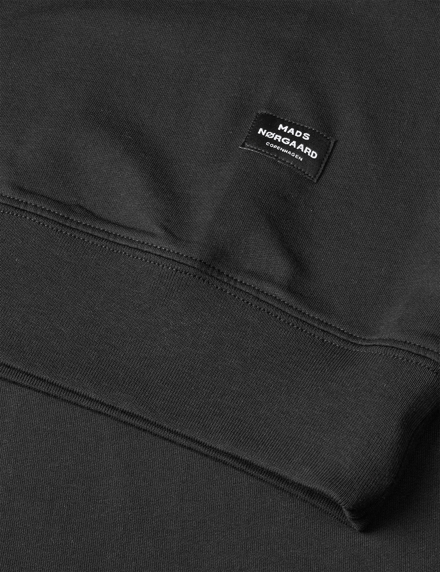 Light Terry Half Zip Sweat INS, Black - Image 2